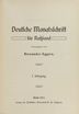 Deutsche Monatsschrift für Russland [1] (1912) | 4. Титульный лист