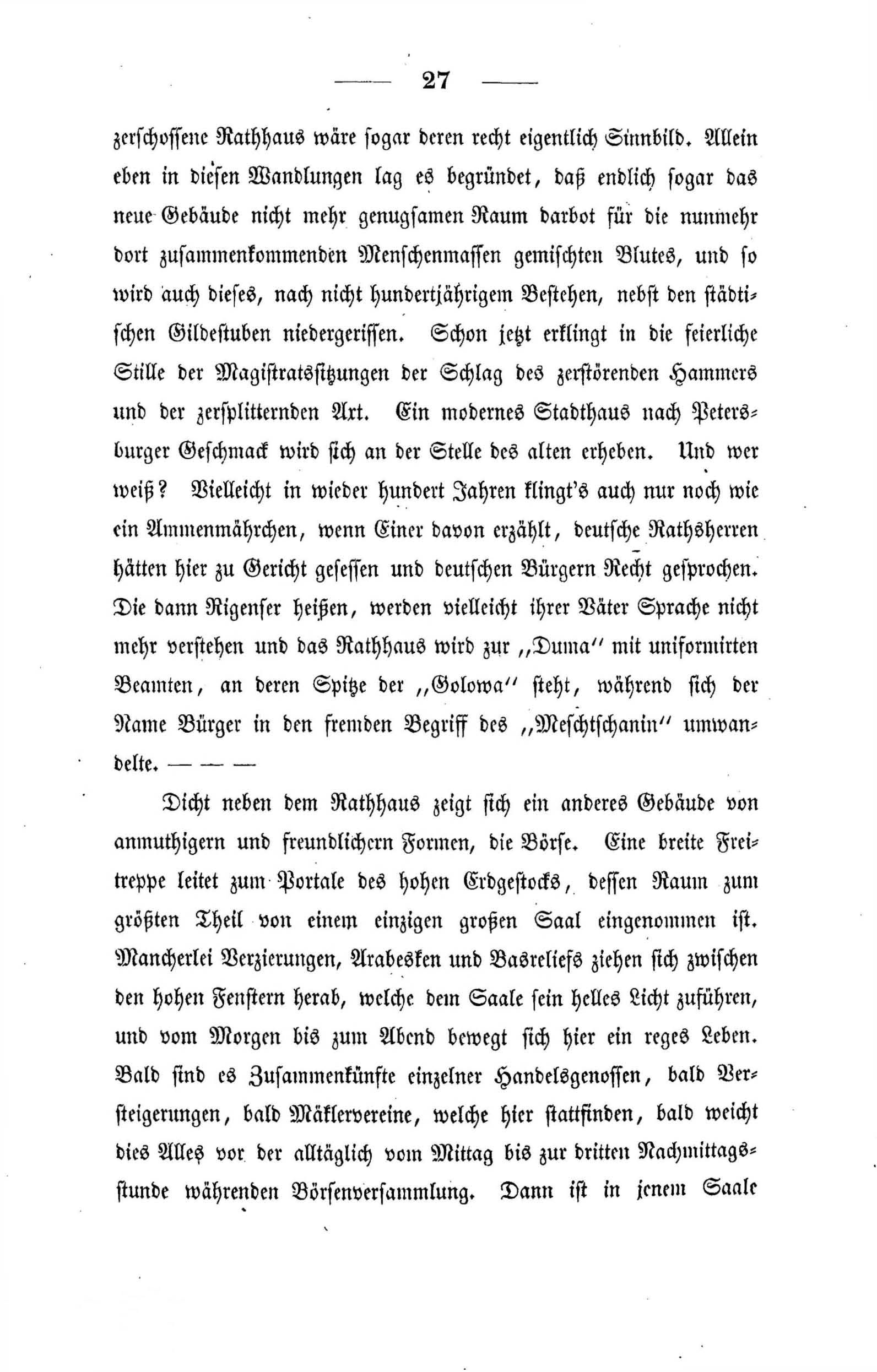 Halbrussisches [1] (1847) | 30. (27) Põhitekst