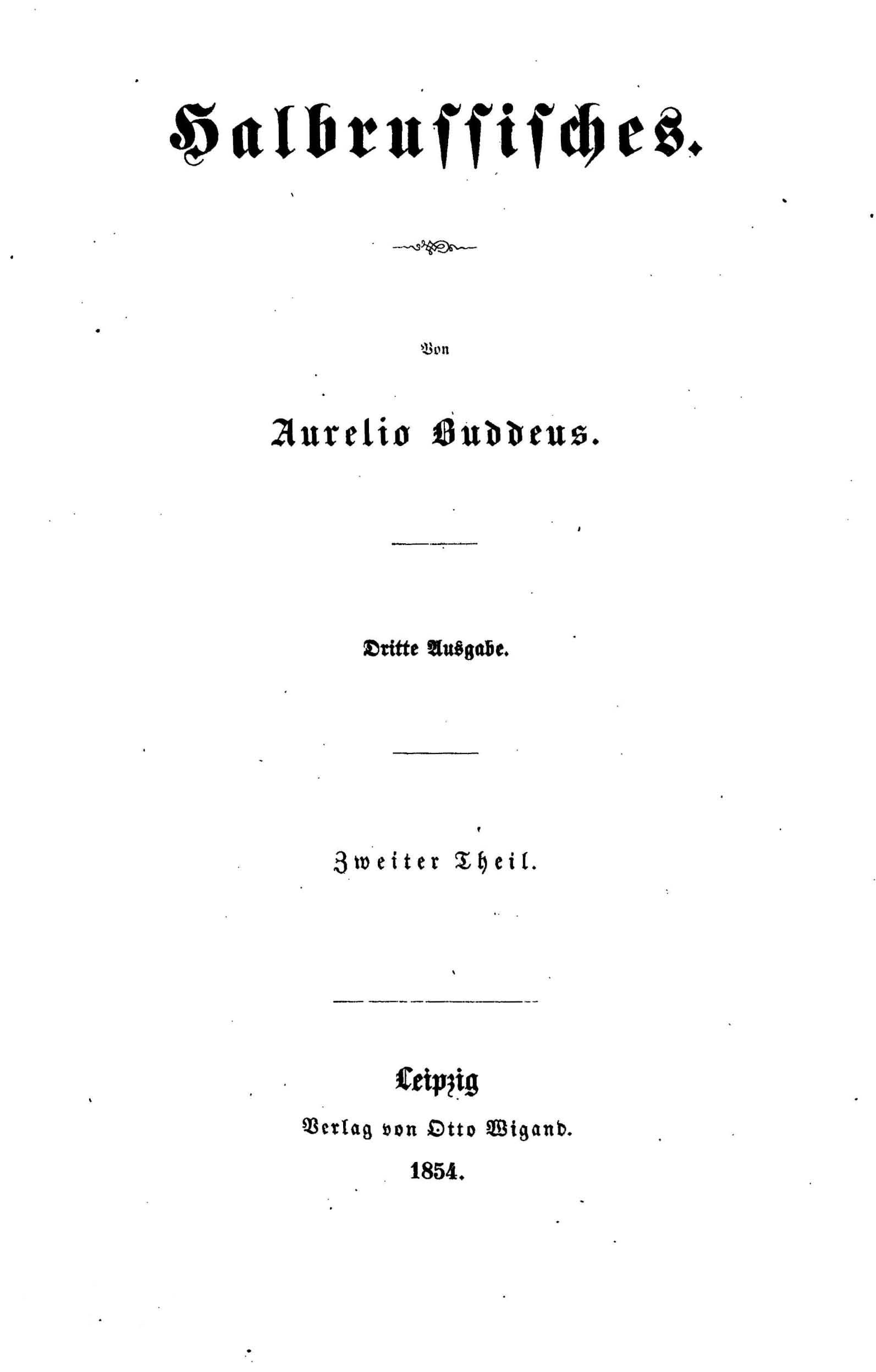 Halbrussisches [2] (1847) | 1. Tiitelleht