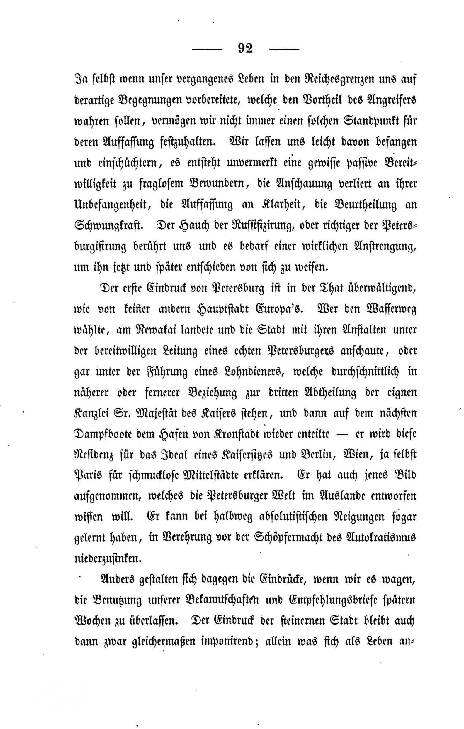 Halbrussisches [2] (1847) | 92. (92) Põhitekst
