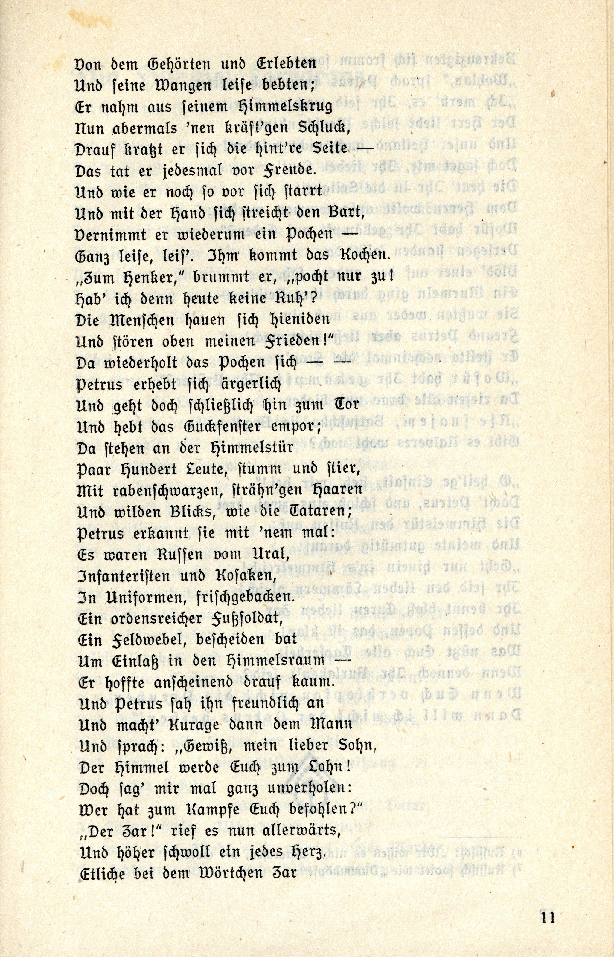 Der Balte im Maulkorb (1917) | 12. (11) Main body of text