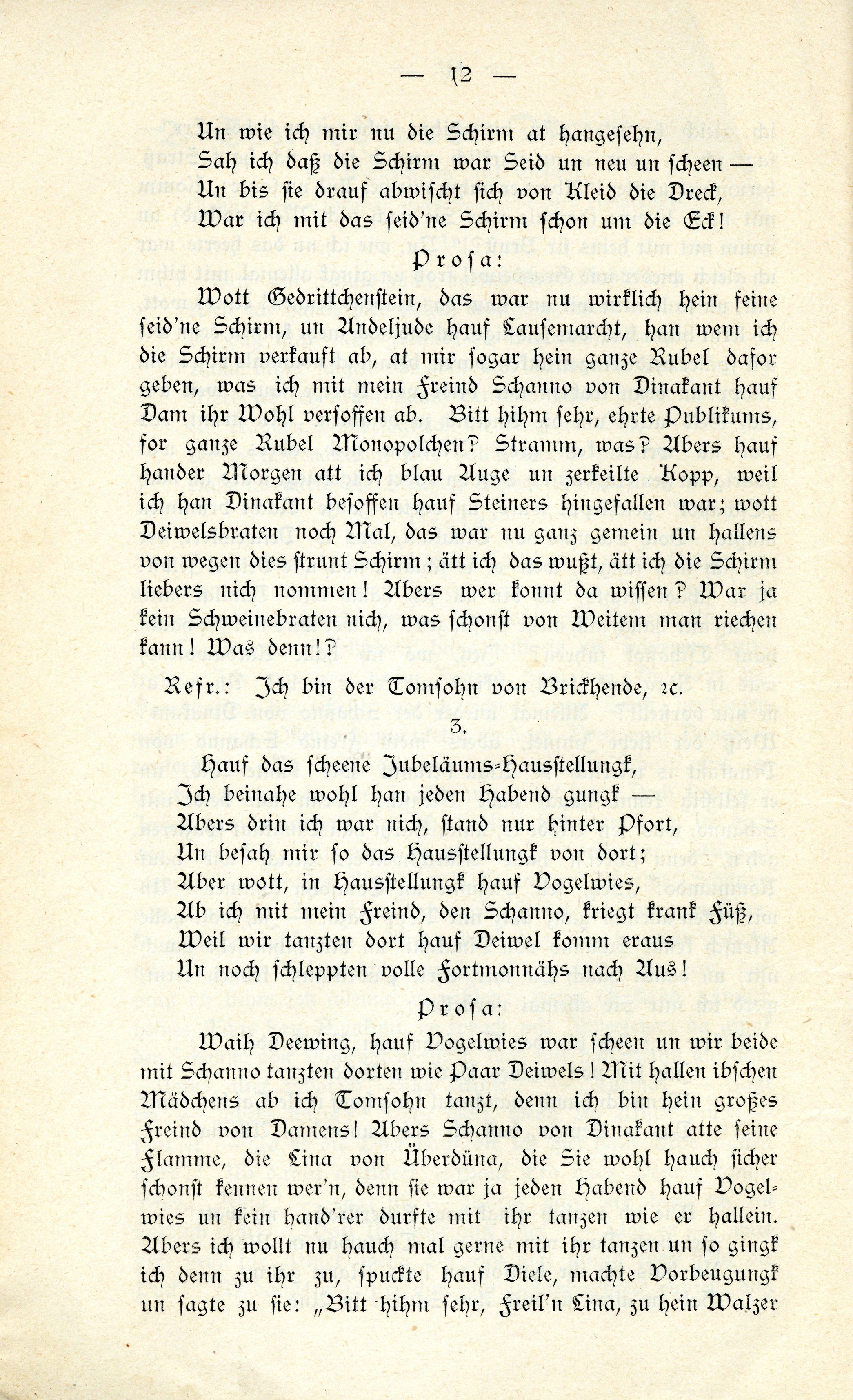 Schanno von Dünakant (1903) | 13. (12) Основной текст