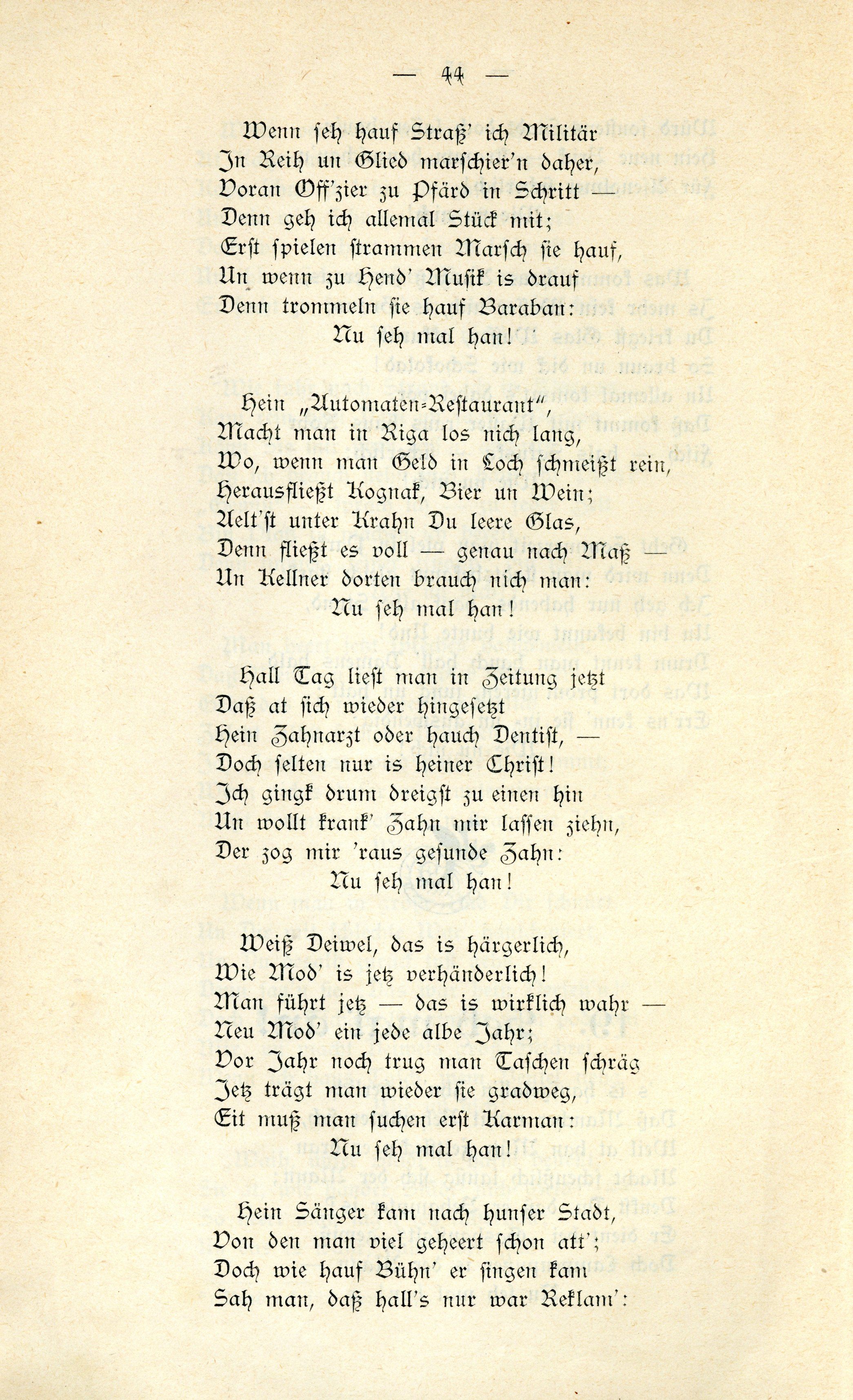 Schanno von Dünakant (1903) | 45. (44) Основной текст