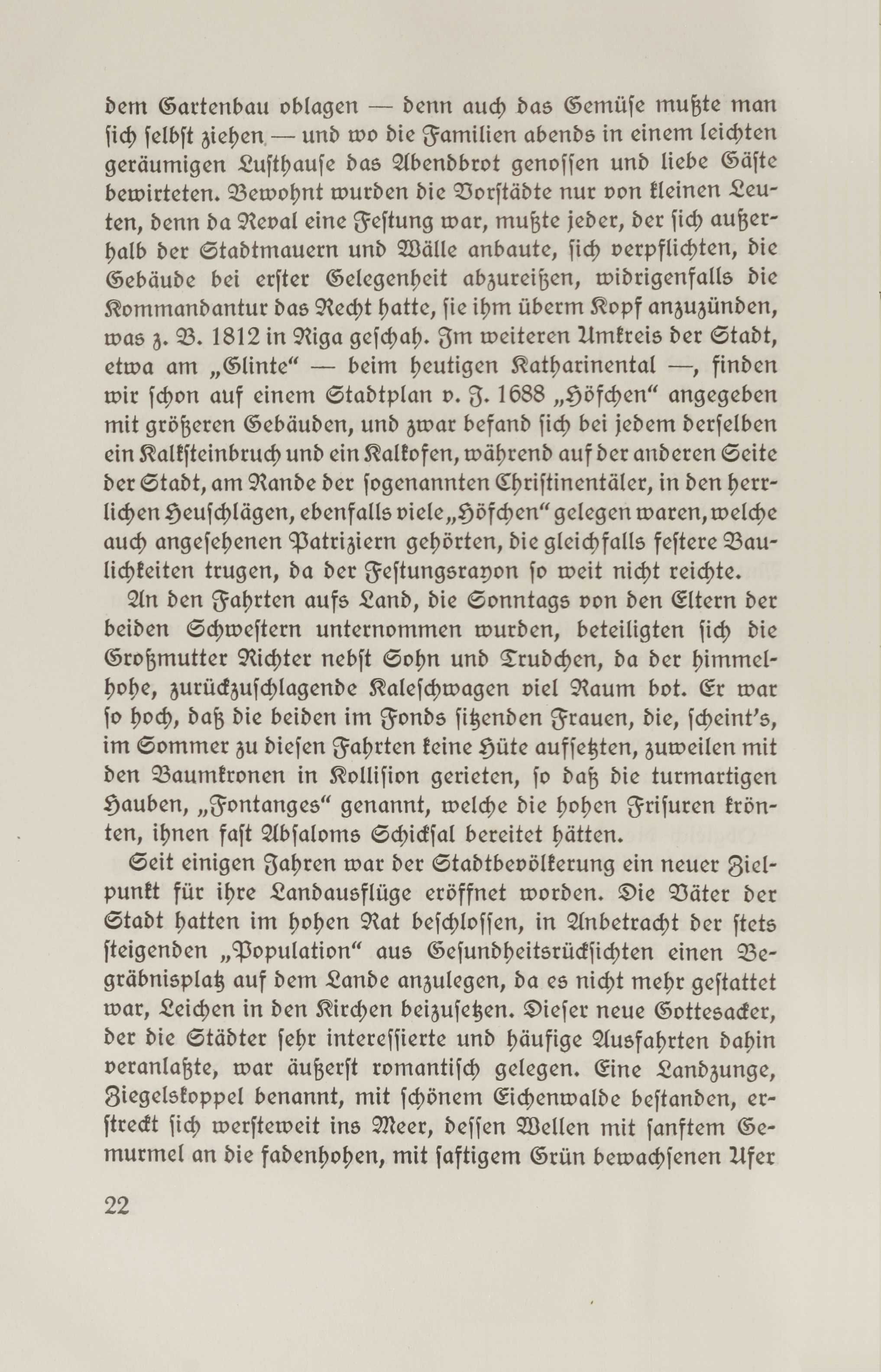 Baltische Lebenserinnerungen (1926) | 21. (22) Põhitekst