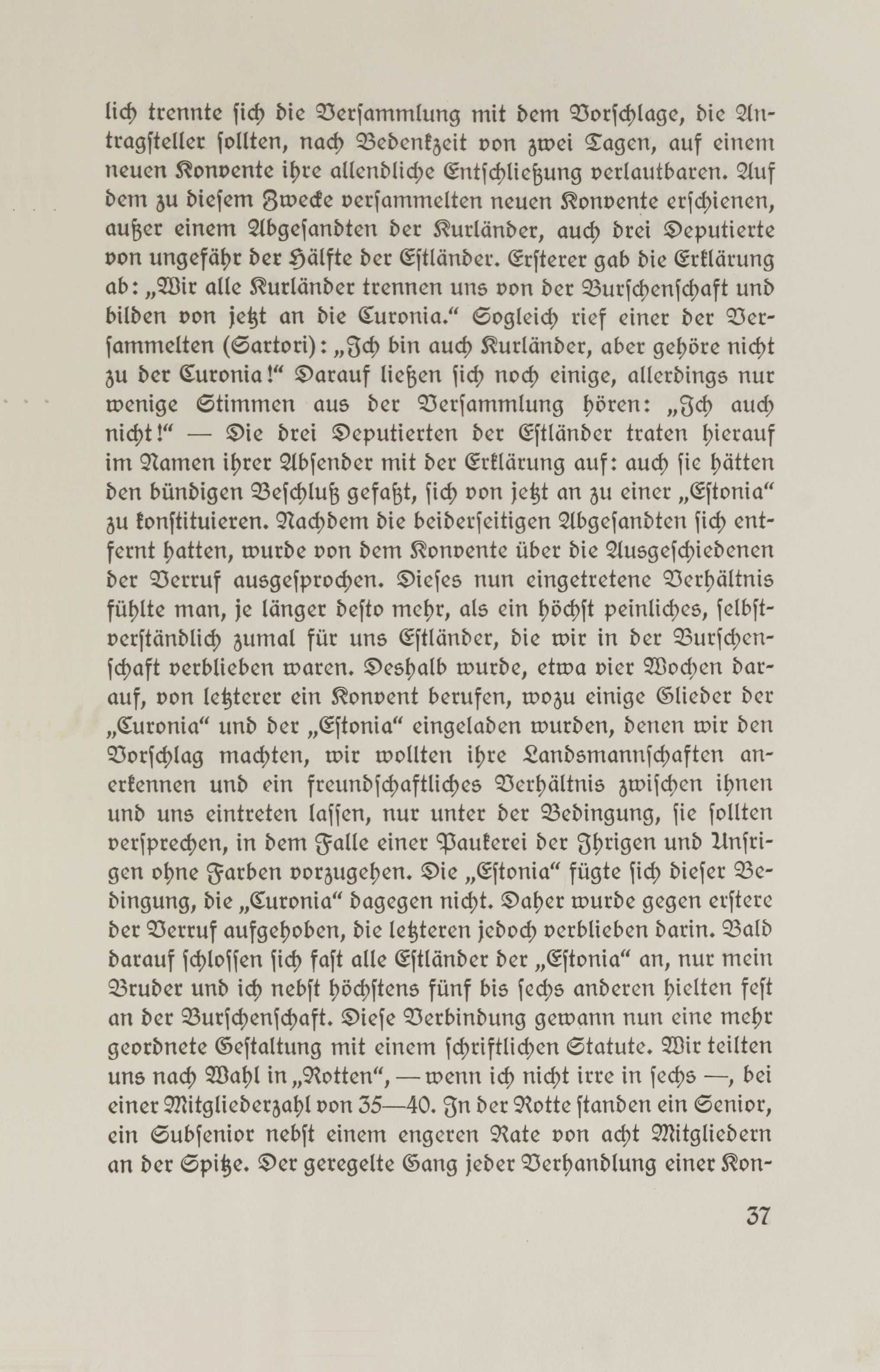 Aus der Werdezeit der Universität Dorpat (1926) | 7. (37) Põhitekst