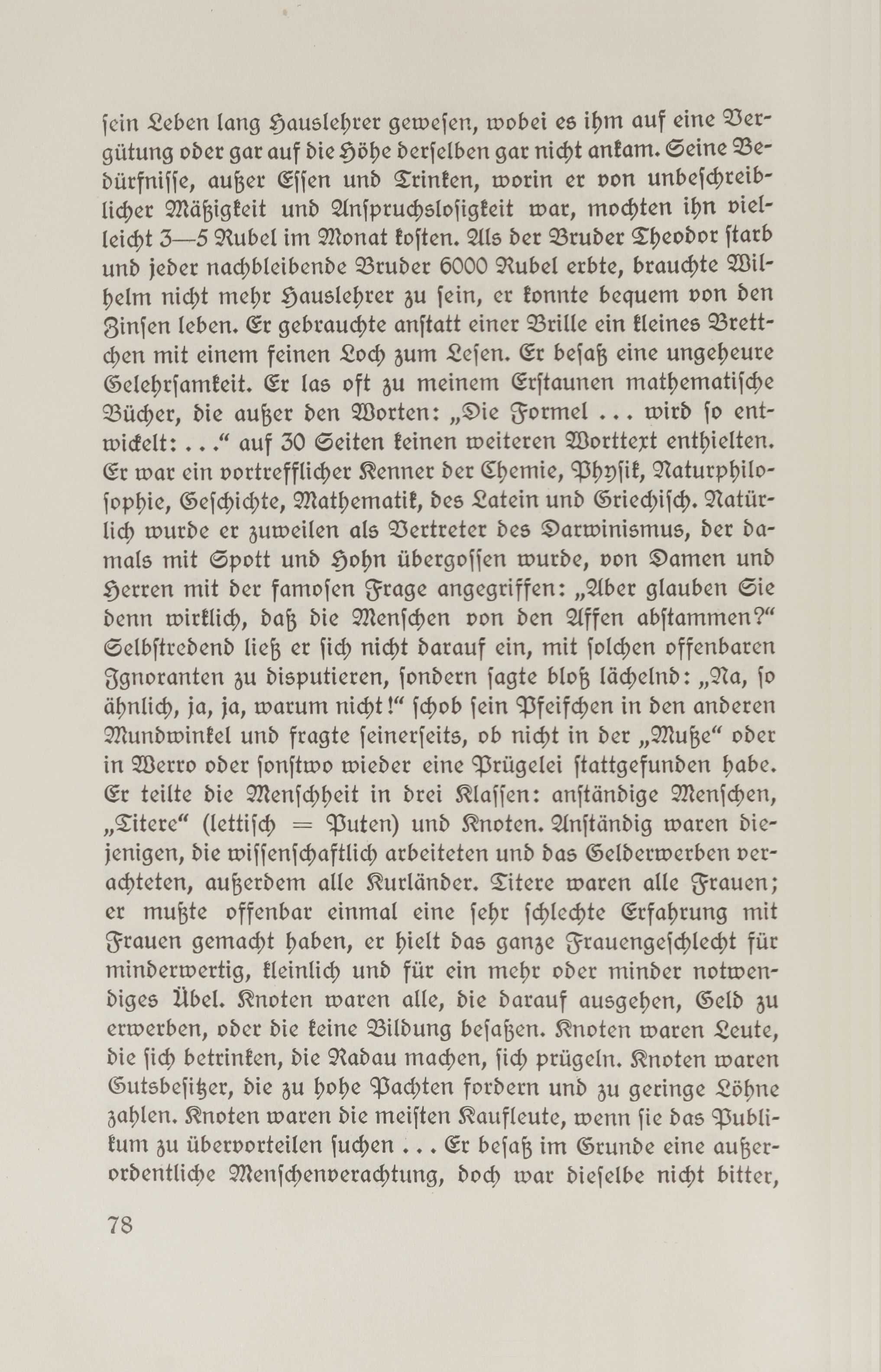 Baltische Lebenserinnerungen (1926) | 77. (78) Põhitekst