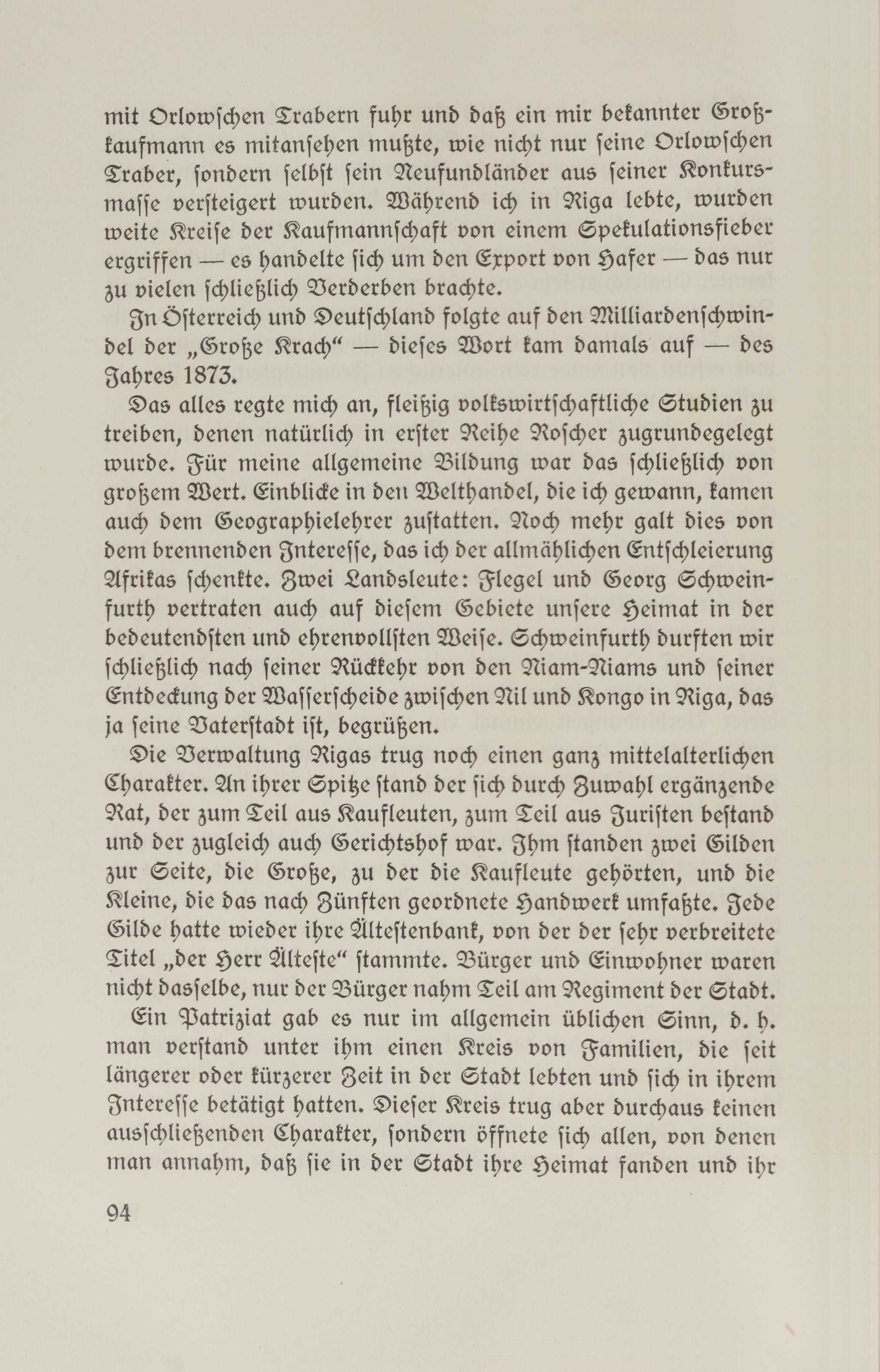 Baltische Lebenserinnerungen (1926) | 93. (94) Põhitekst