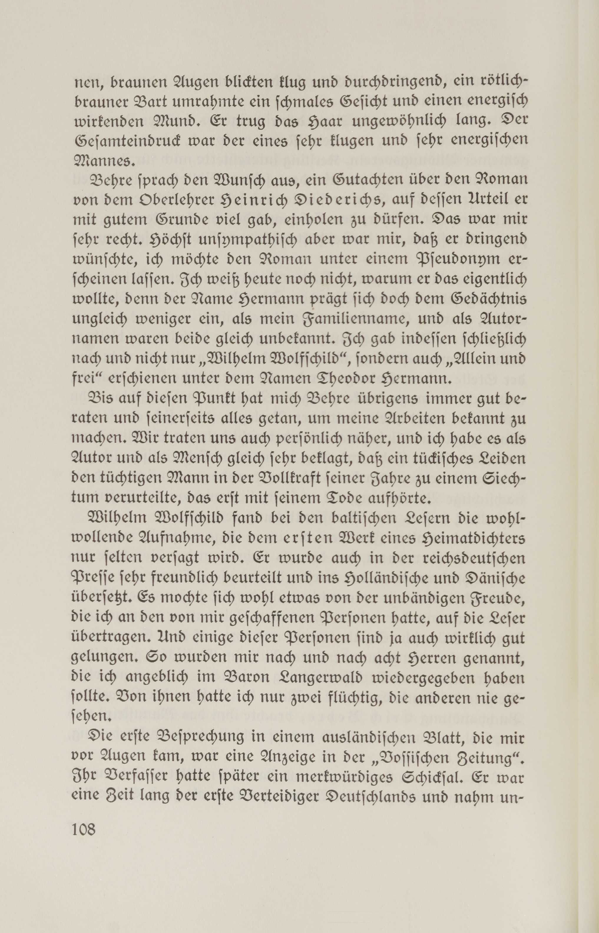 Baltische Lebenserinnerungen (1926) | 107. (108) Põhitekst