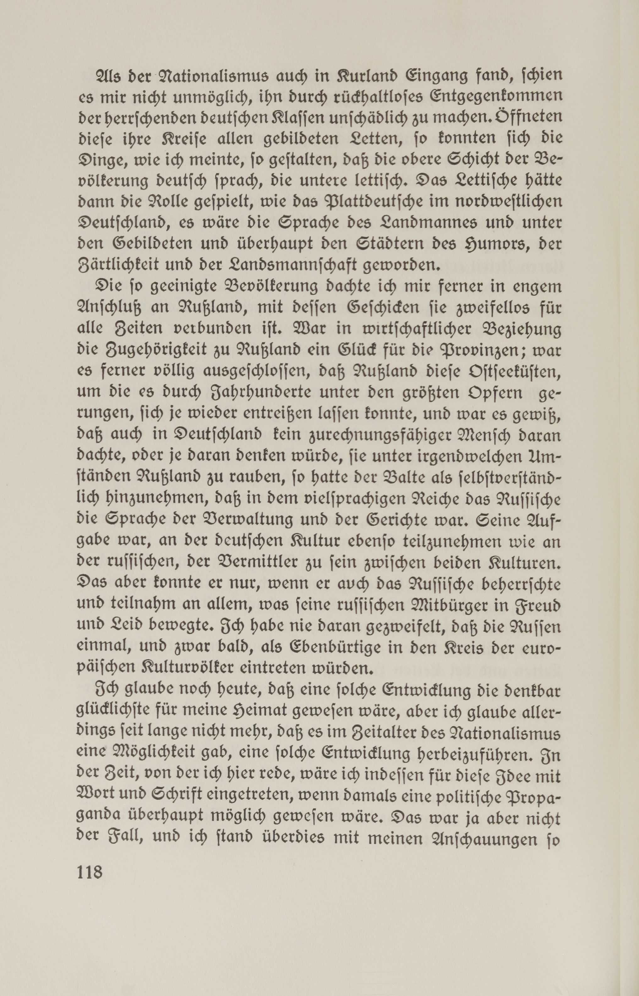 Baltische Lebenserinnerungen (1926) | 117. (118) Põhitekst