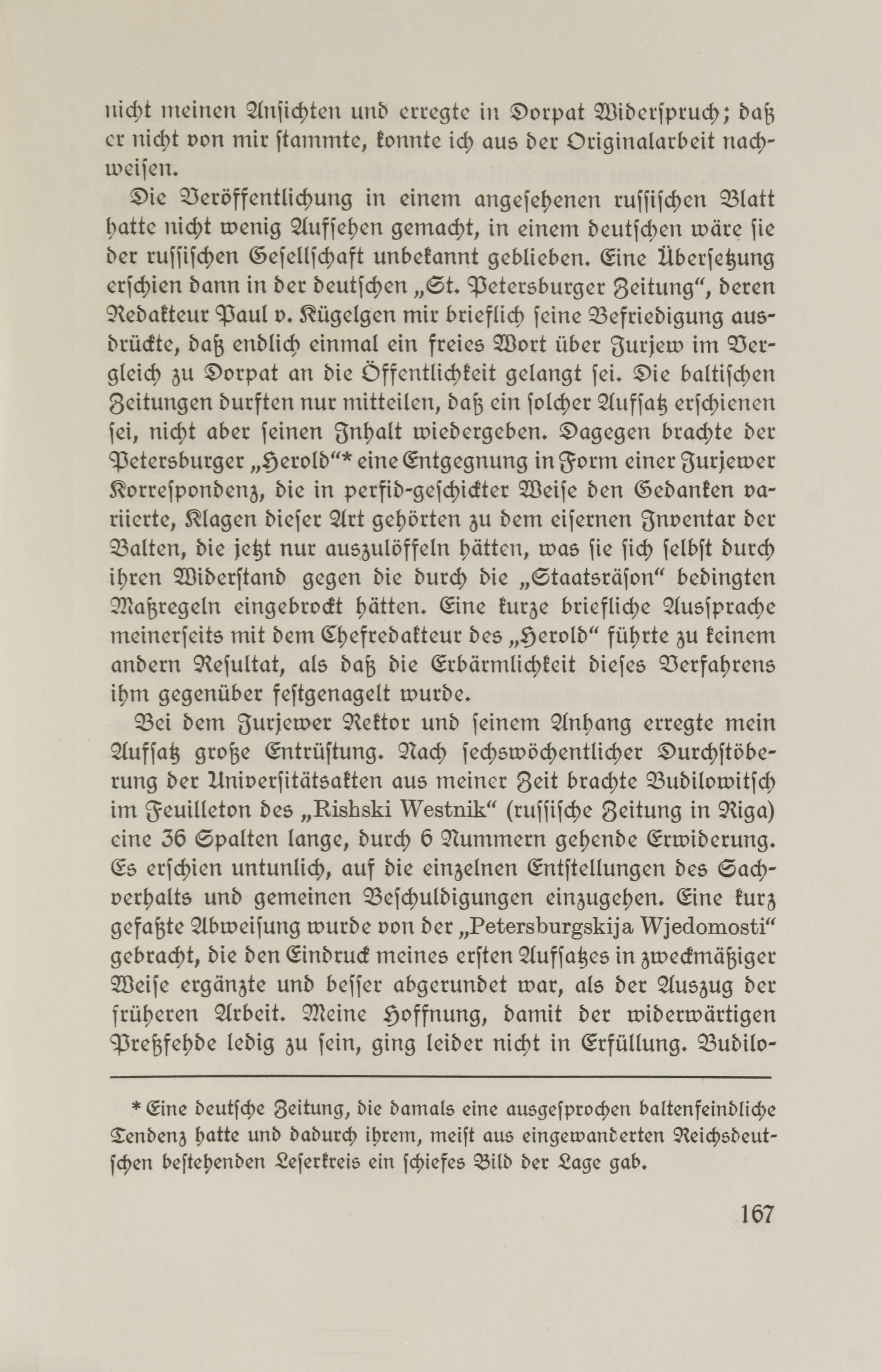 Erinnerungen (1926) | 39. (167) Haupttext