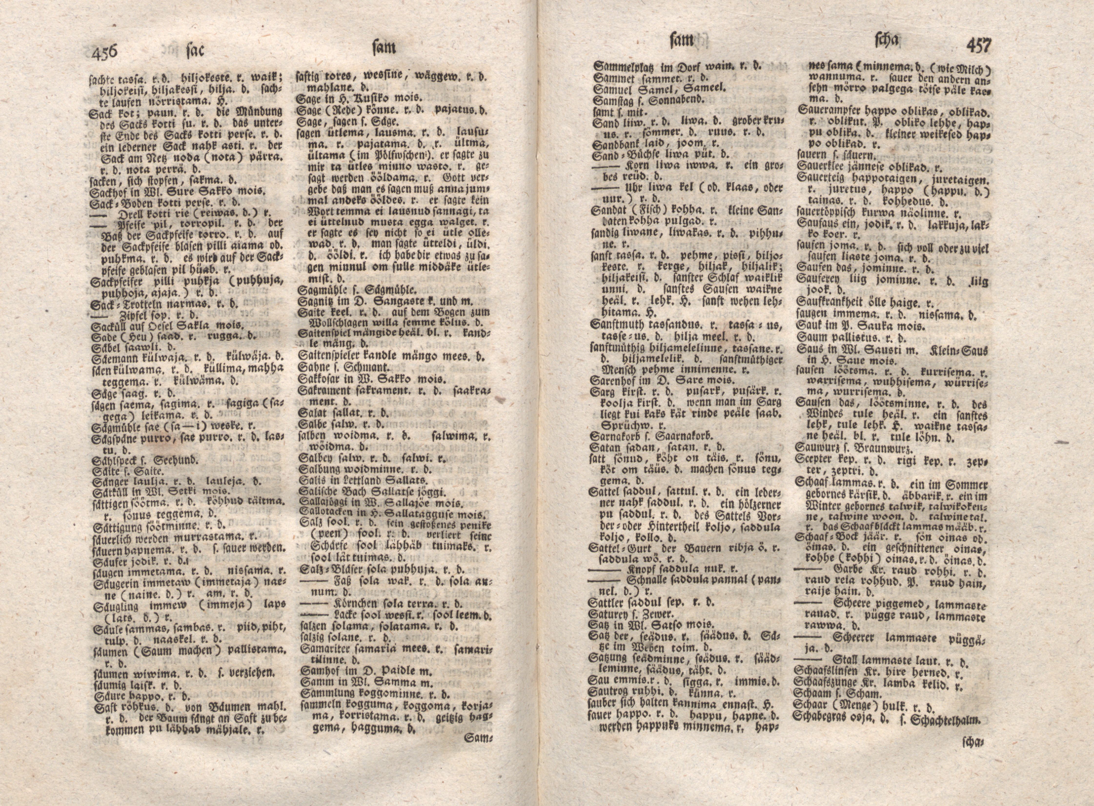 Ehstnische Sprachlehre für beide Hauptdialekte (1780) | 239. (456-457) Põhitekst