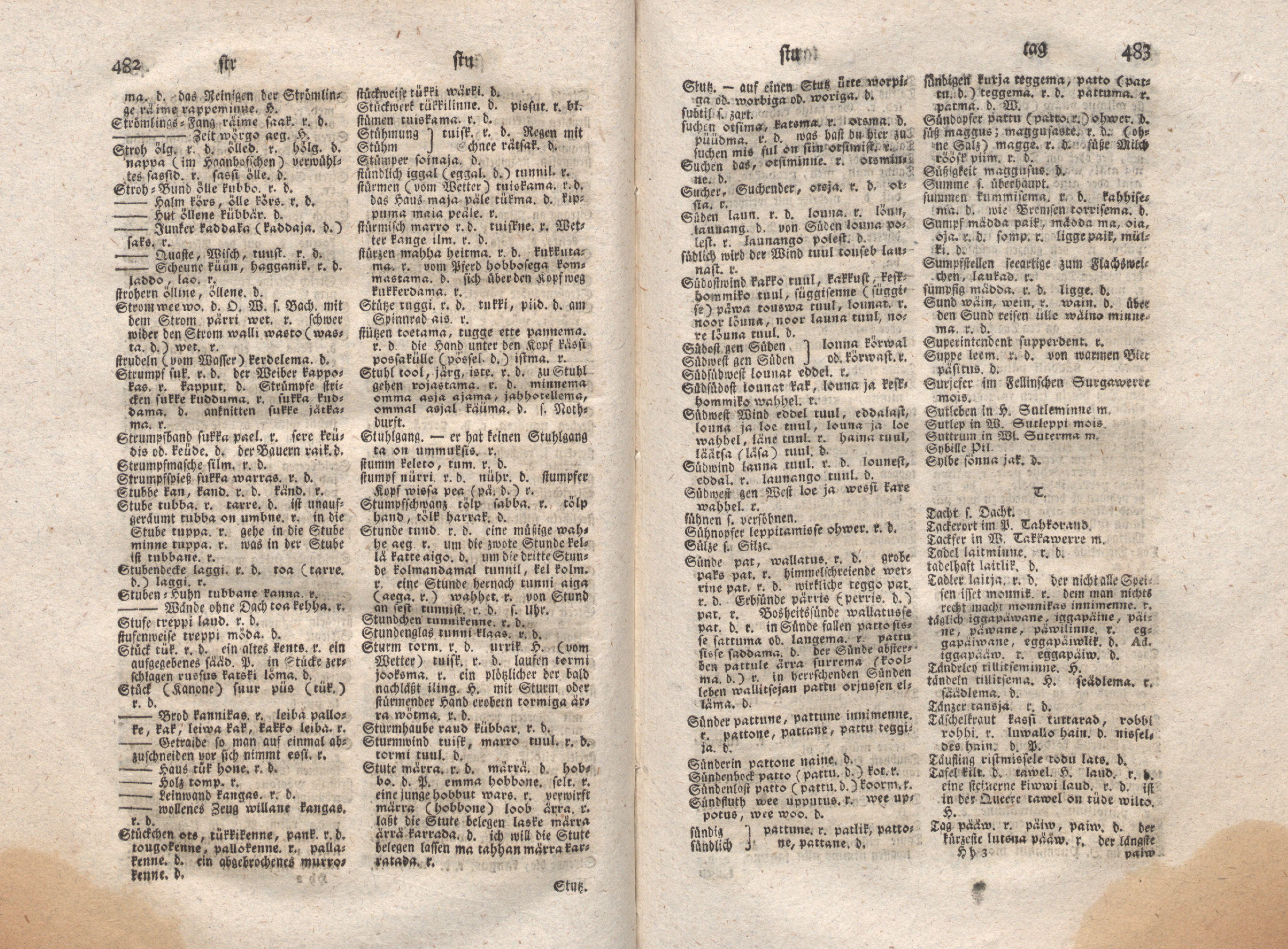 Ehstnische Sprachlehre für beide Hauptdialekte (1780) | 252. (482-483) Põhitekst