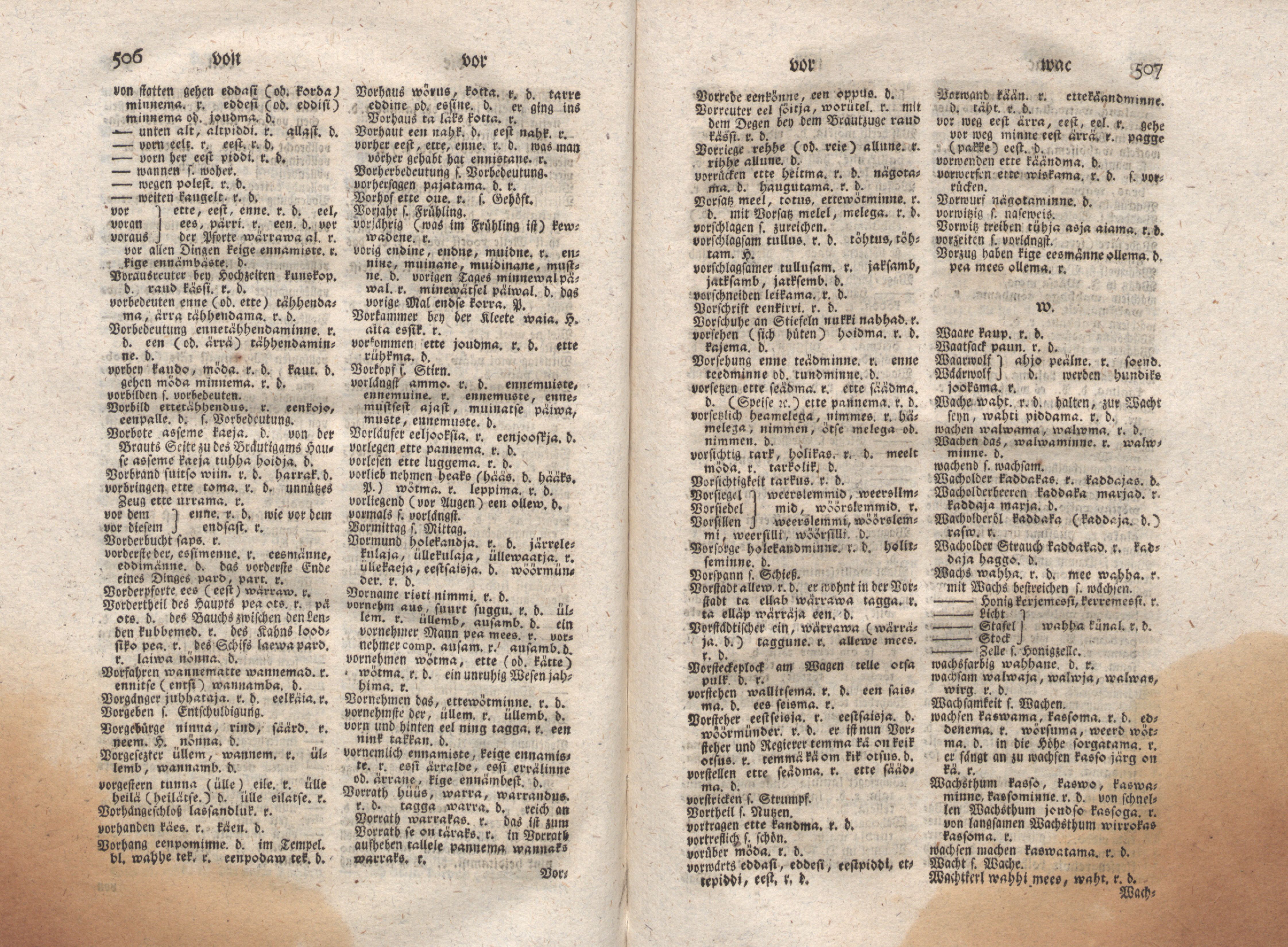 Ehstnische Sprachlehre für beide Hauptdialekte (1780) | 264. (506-507) Põhitekst