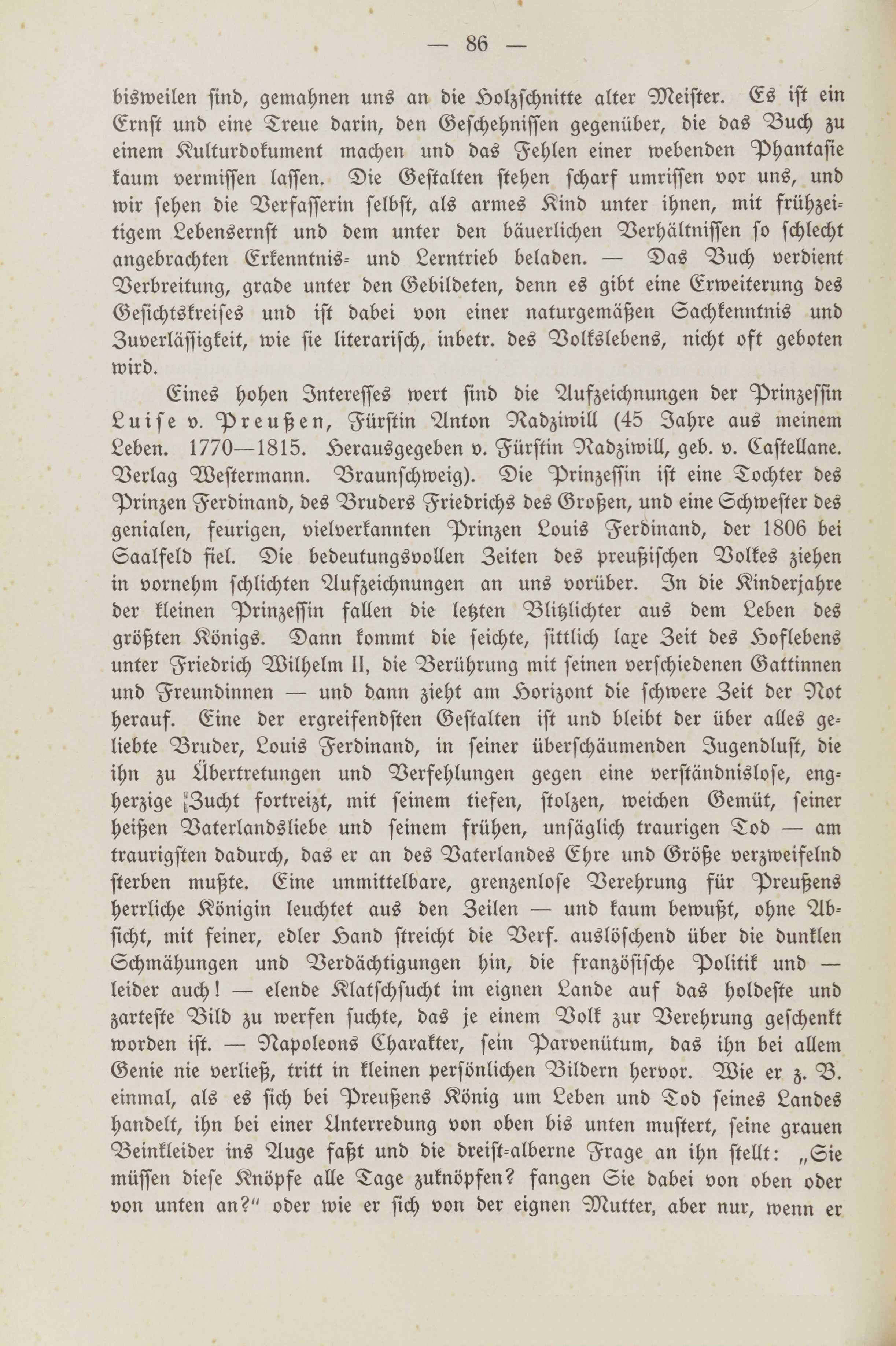 Deutsche Monatsschrift für Russland [2] (1913) | 90. (86) Main body of text