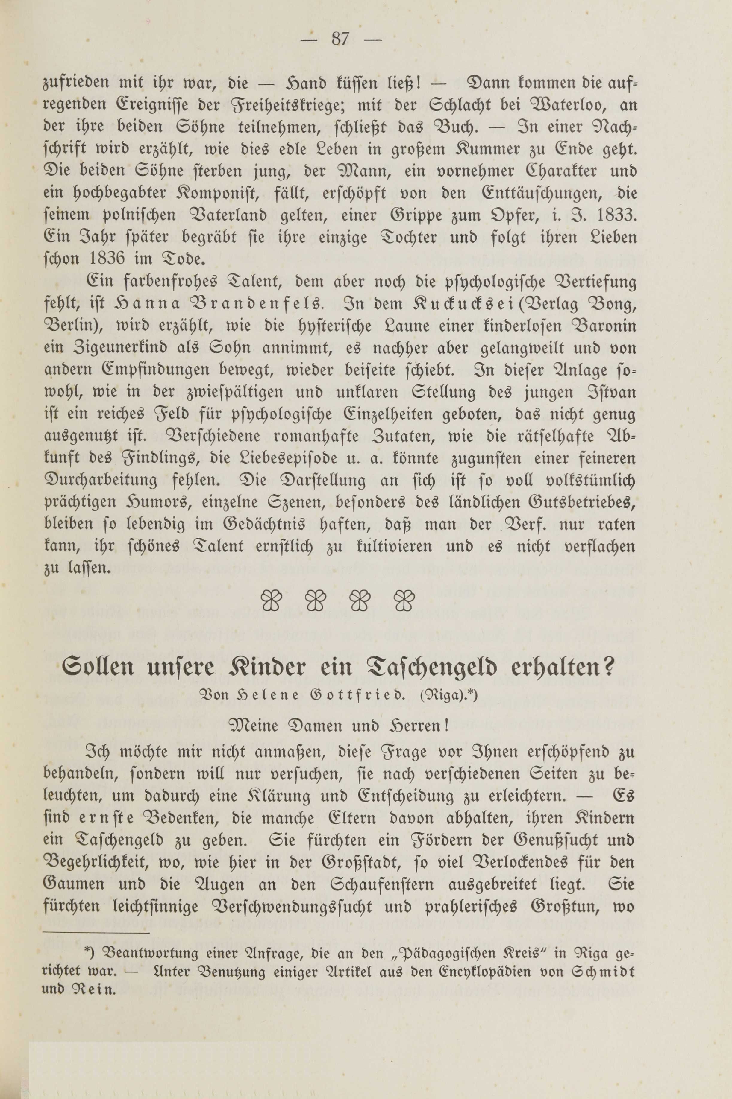 Deutsche Monatsschrift für Russland [2] (1913) | 91. (87) Main body of text