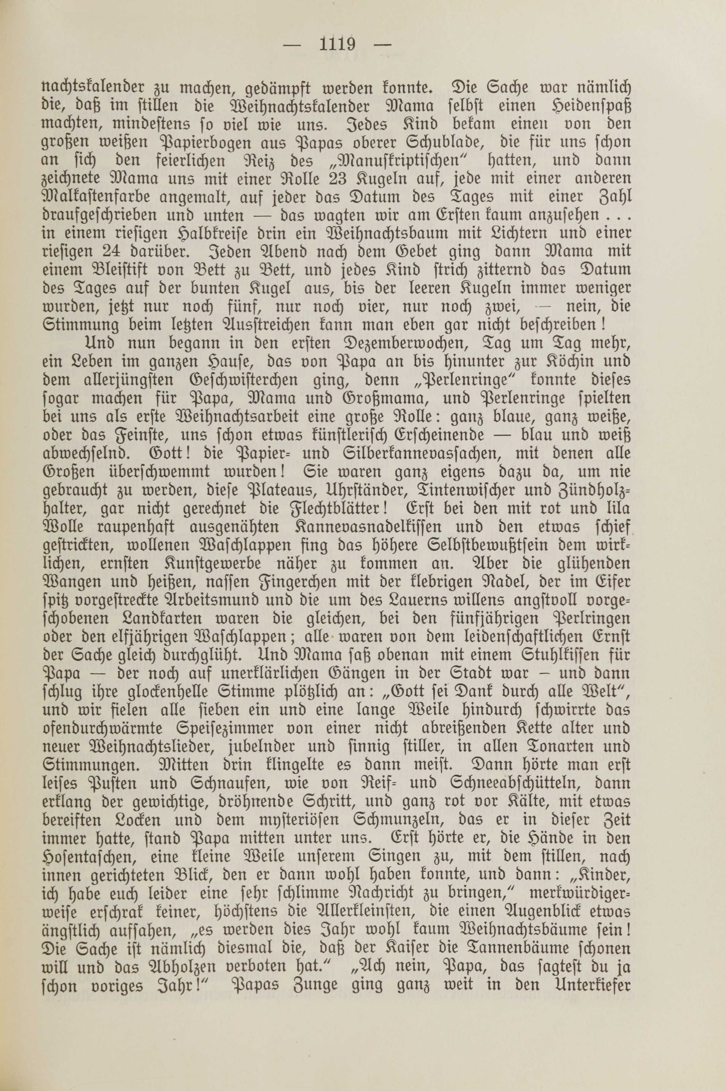 Unsere Weihnachten (1913) | 3. (1119) Haupttext