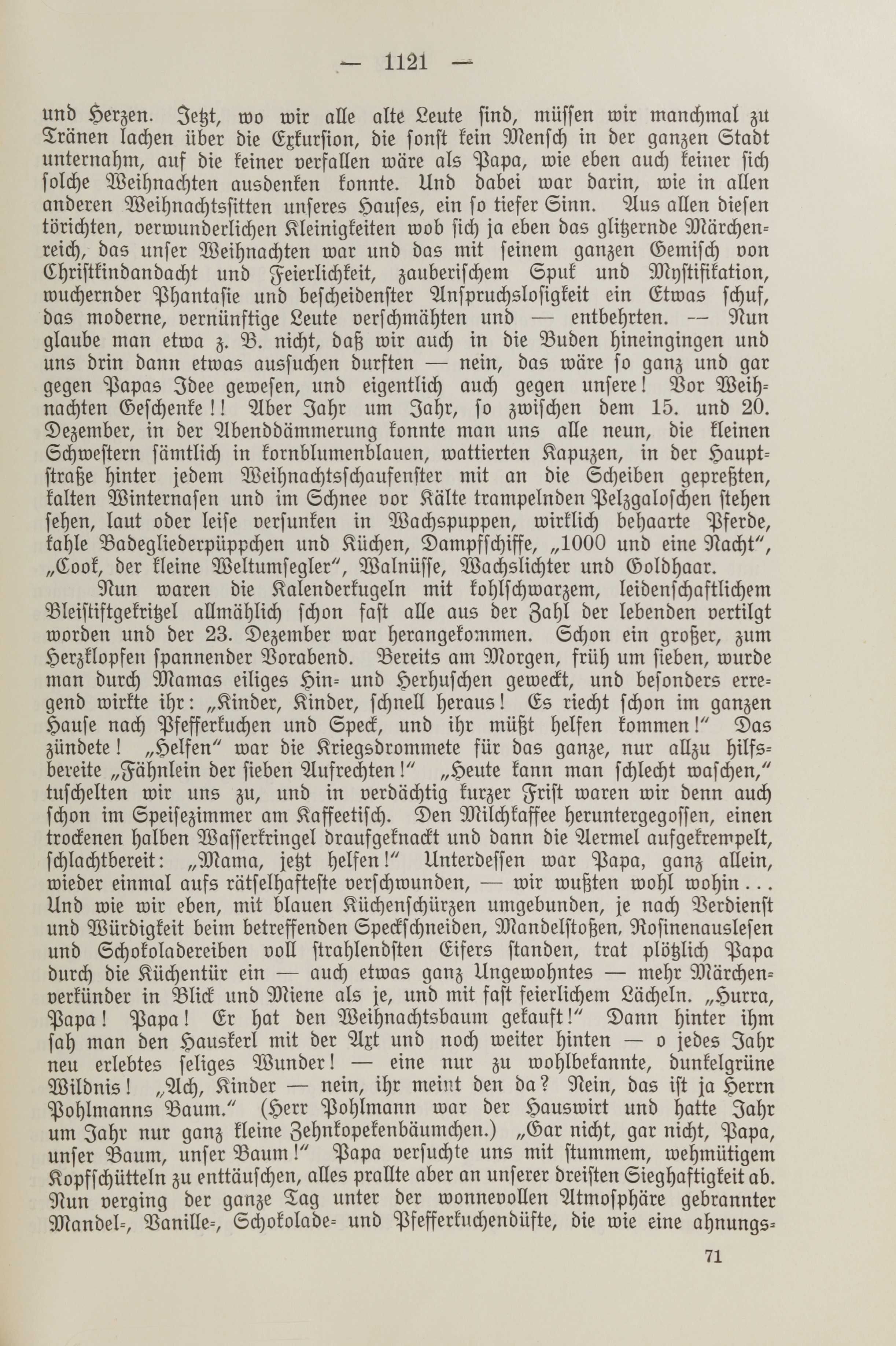 Unsere Weihnachten (1913) | 5. (1121) Haupttext