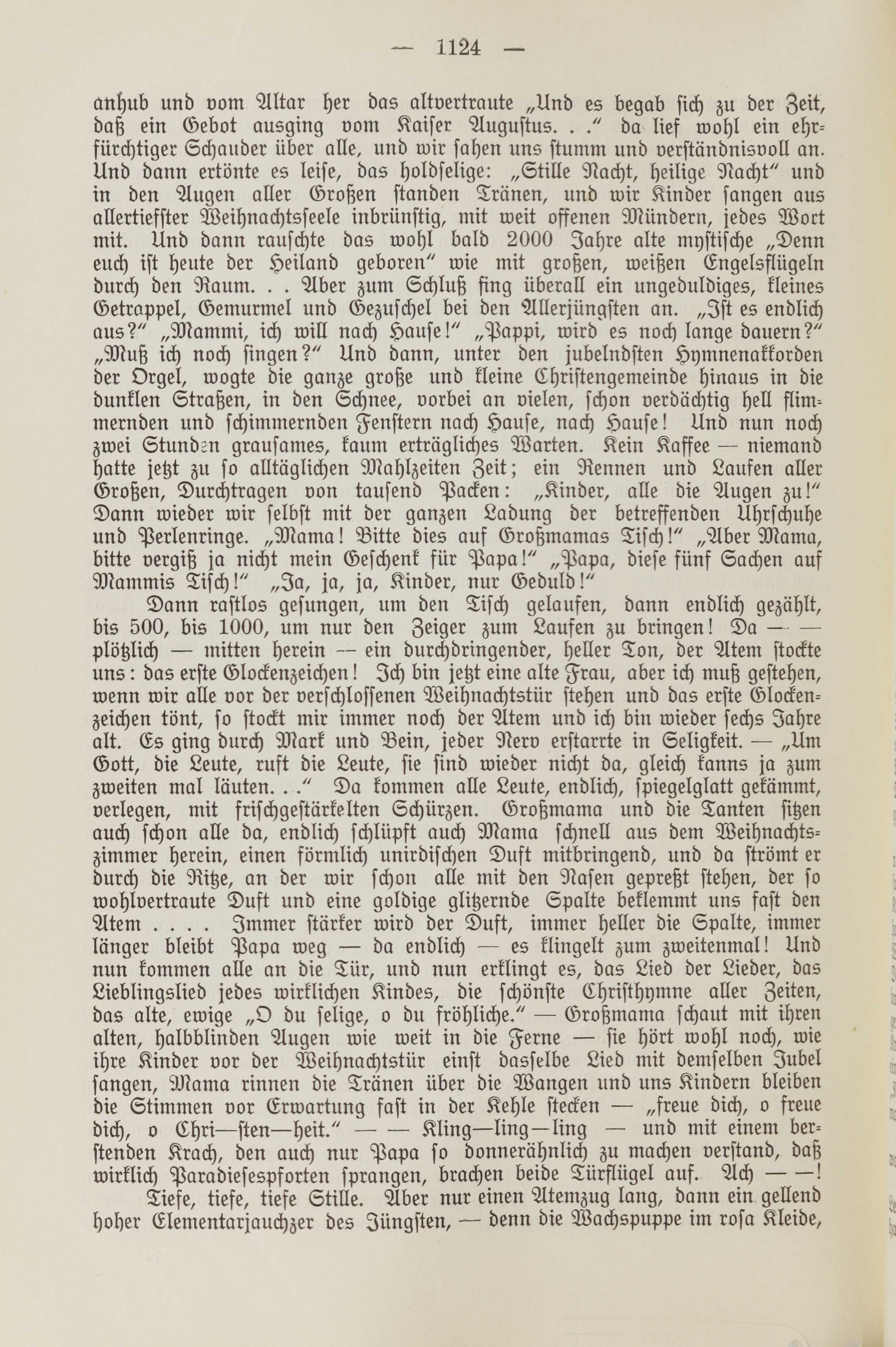 Unsere Weihnachten (1913) | 8. (1124) Основной текст