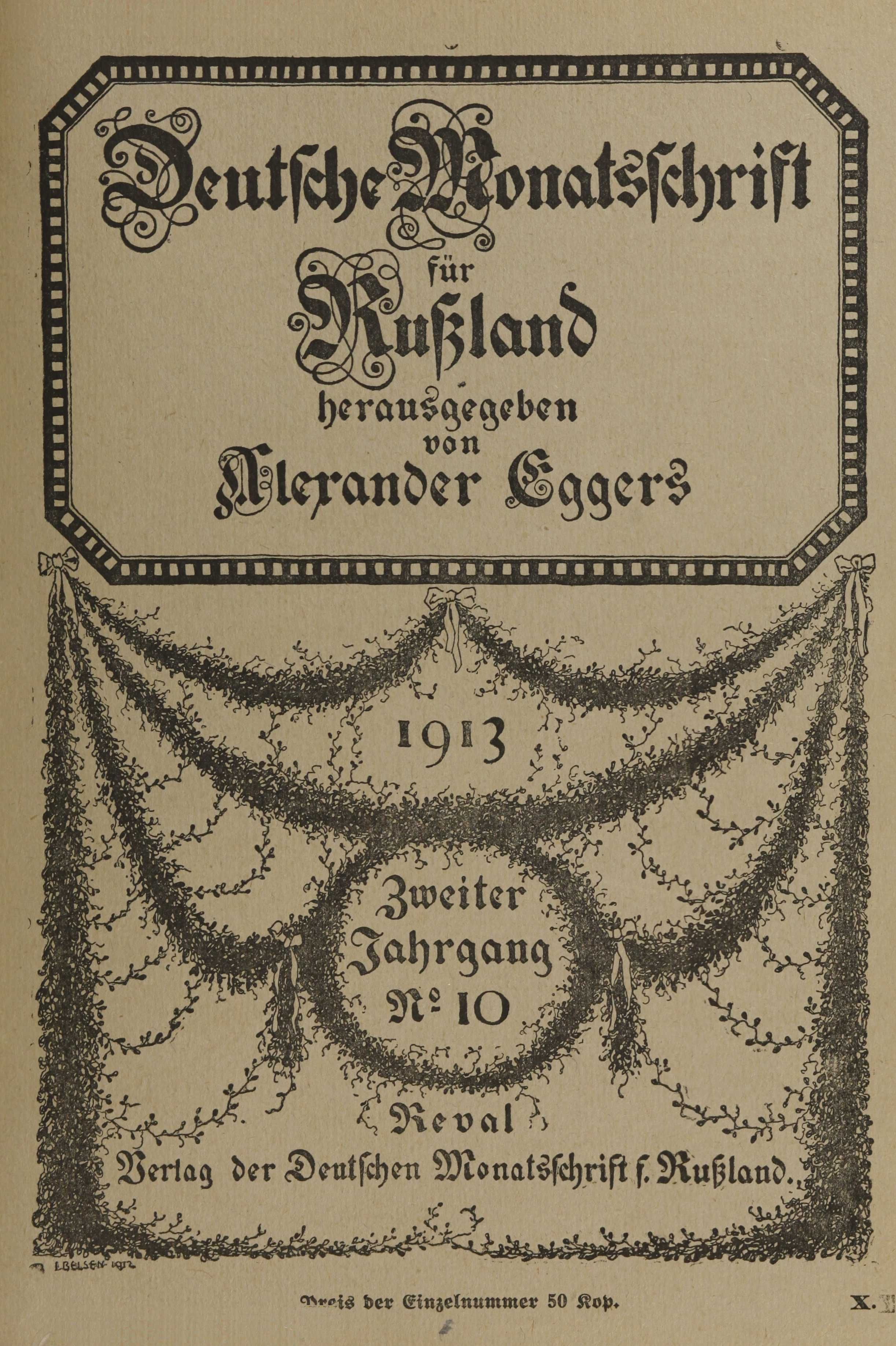 Deutsche Monatsschrift für Russland [2] (1913) | 1194. Põhitekst