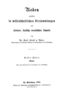 Reden gehalten in wissenschaftlichen Versammlungen und kleinere Aufsätze vermischten Inhalt