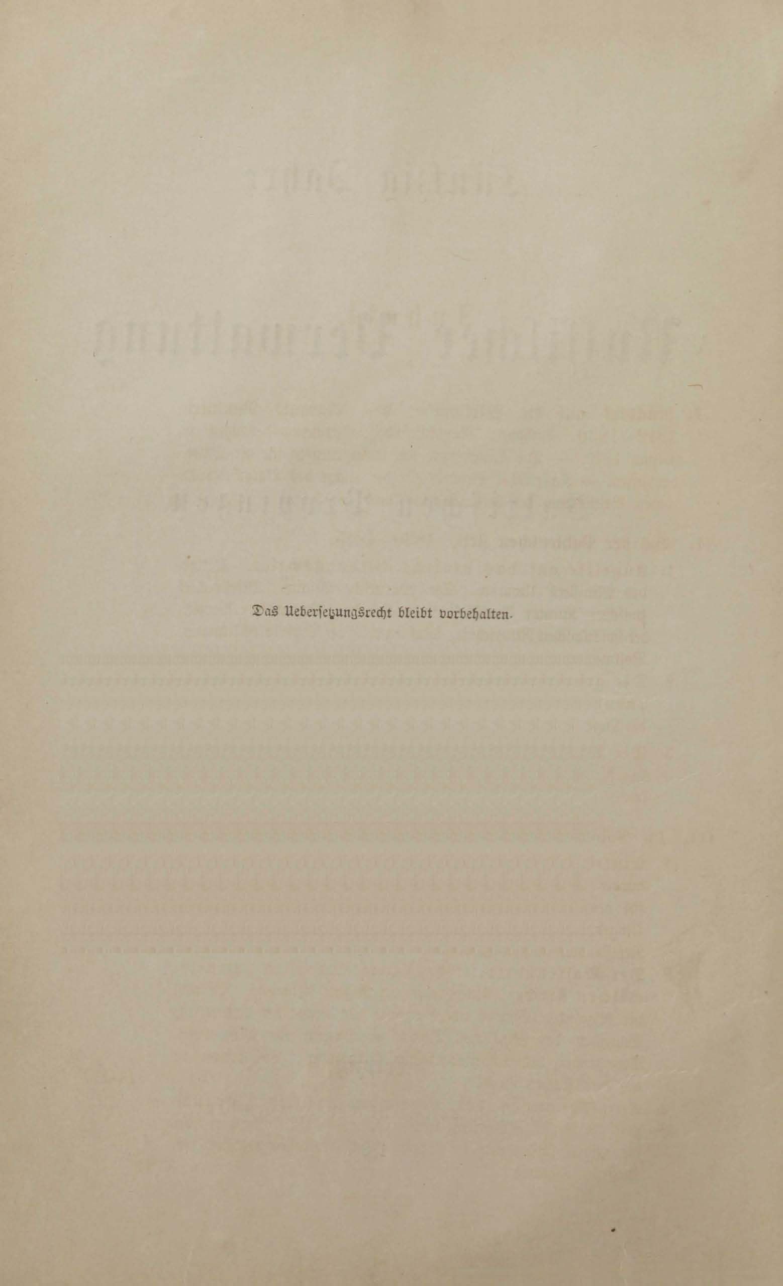 Fünfzig Jahre Russischer Verwaltung in den Baltischen Provinzen (1883) | 2. Titelrückseite