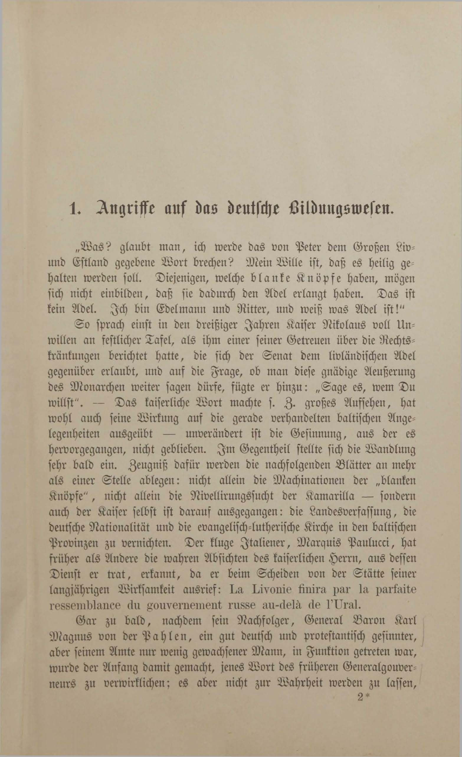 Fünfzig Jahre Russischer Verwaltung in den Baltischen Provinzen (1883) | 22. (19) Main body of text