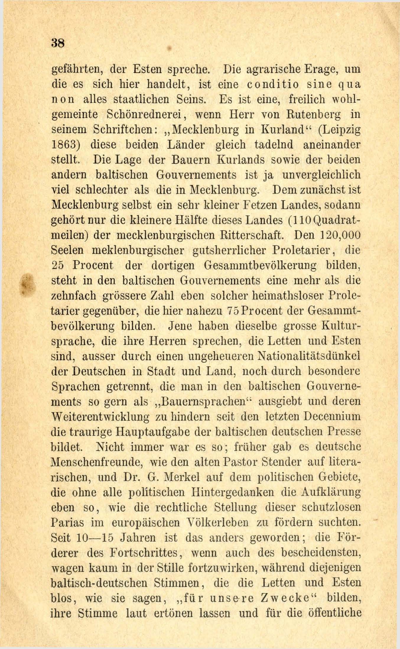Die Lettenauswanderung nach Nowgorod (1867) | 45. (38) Main body of text