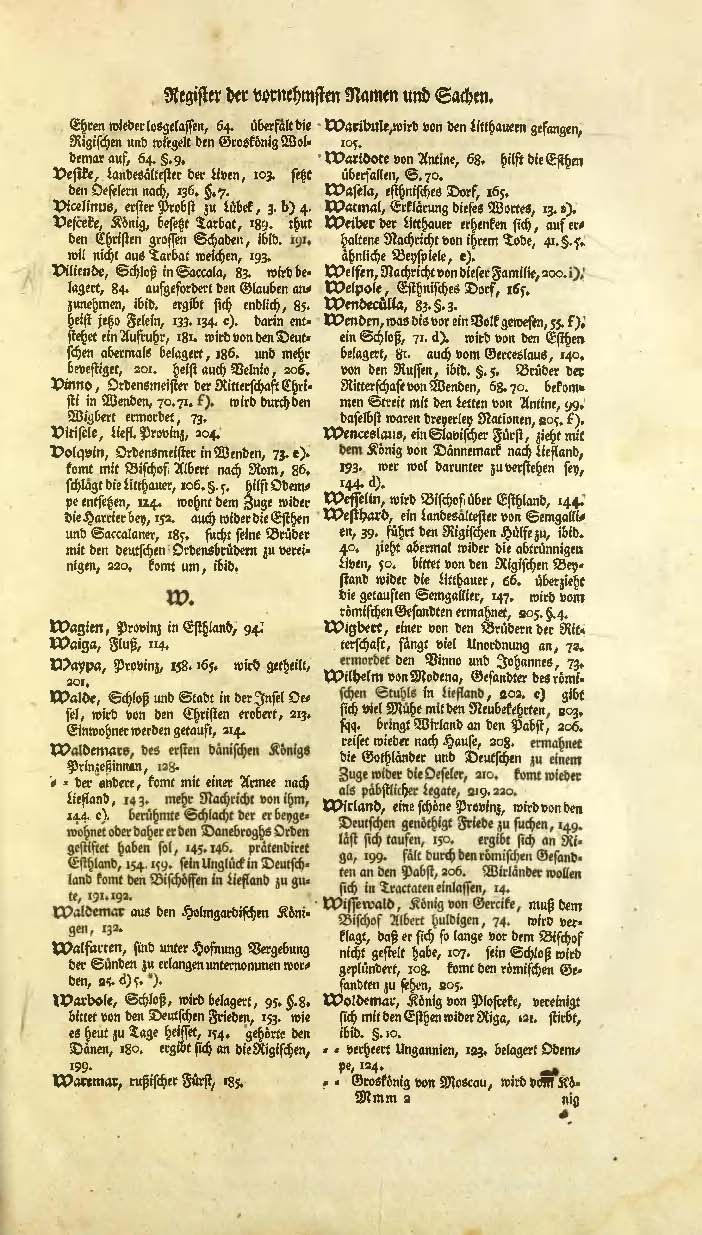 Der Liefländischen Chronik Erster Theil (1747) | 260. Põhitekst
