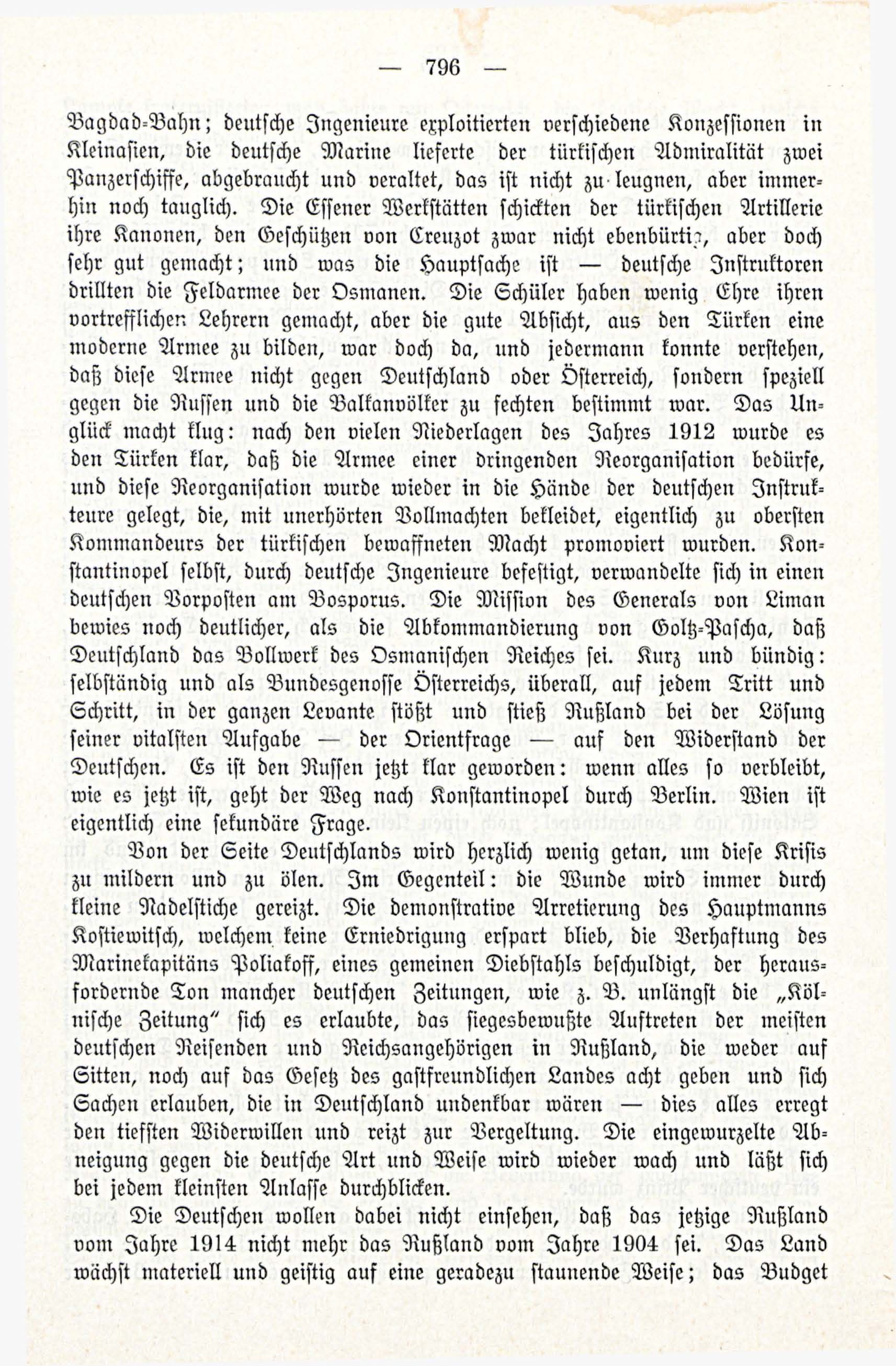 Deutsche Monatsschrift für Russland [3/12] (1914) | 12. (796) Main body of text