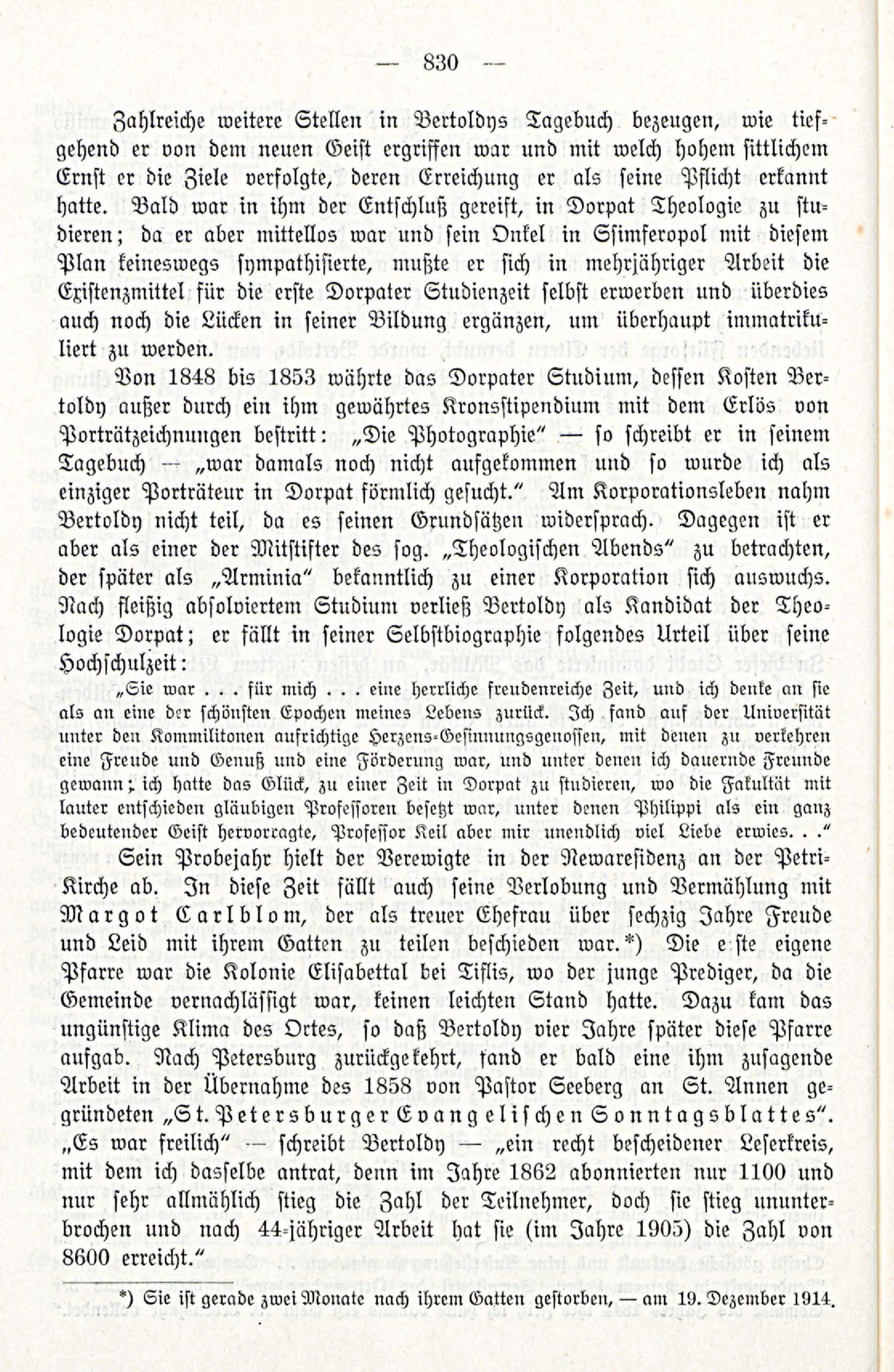 Deutsche Monatsschrift für Russland [3/12] (1914) | 46. (830) Main body of text