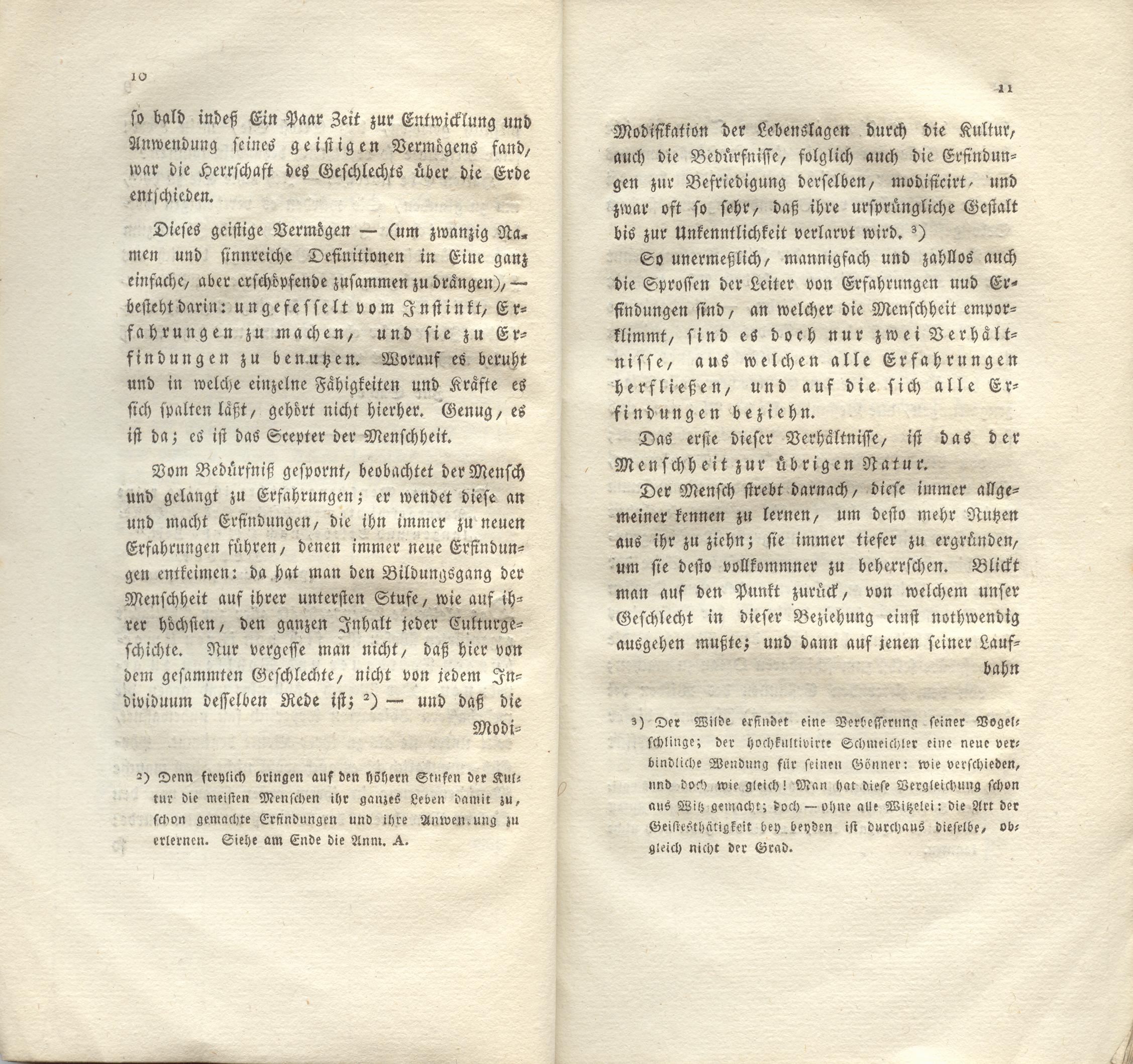 Ist das stete Fortschreiten der Menschheit ein Wahn? (1810) | 6. (10-11) Main body of text
