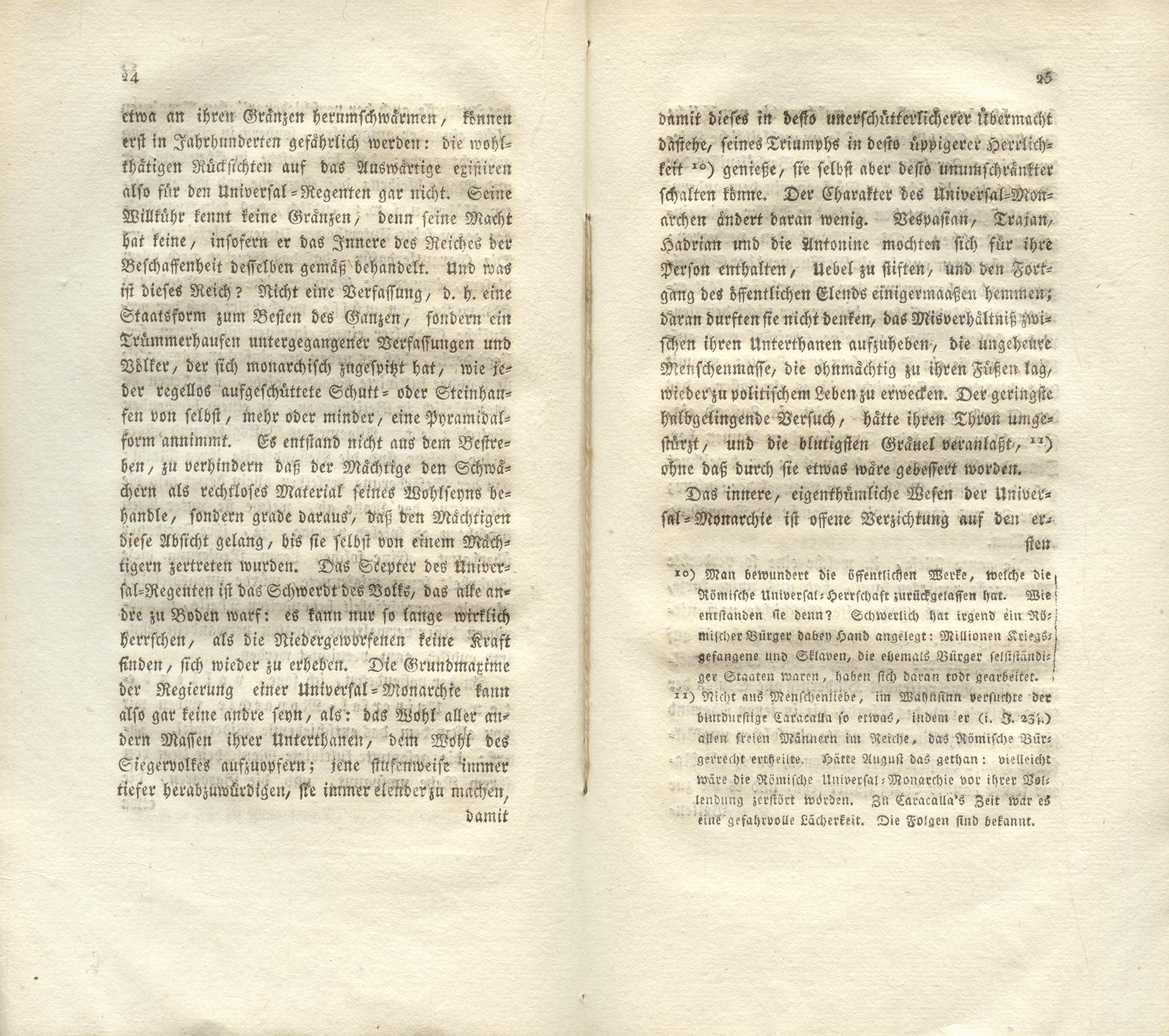 Ist das stete Fortschreiten der Menschheit ein Wahn? (1810) | 13. (24-25) Основной текст