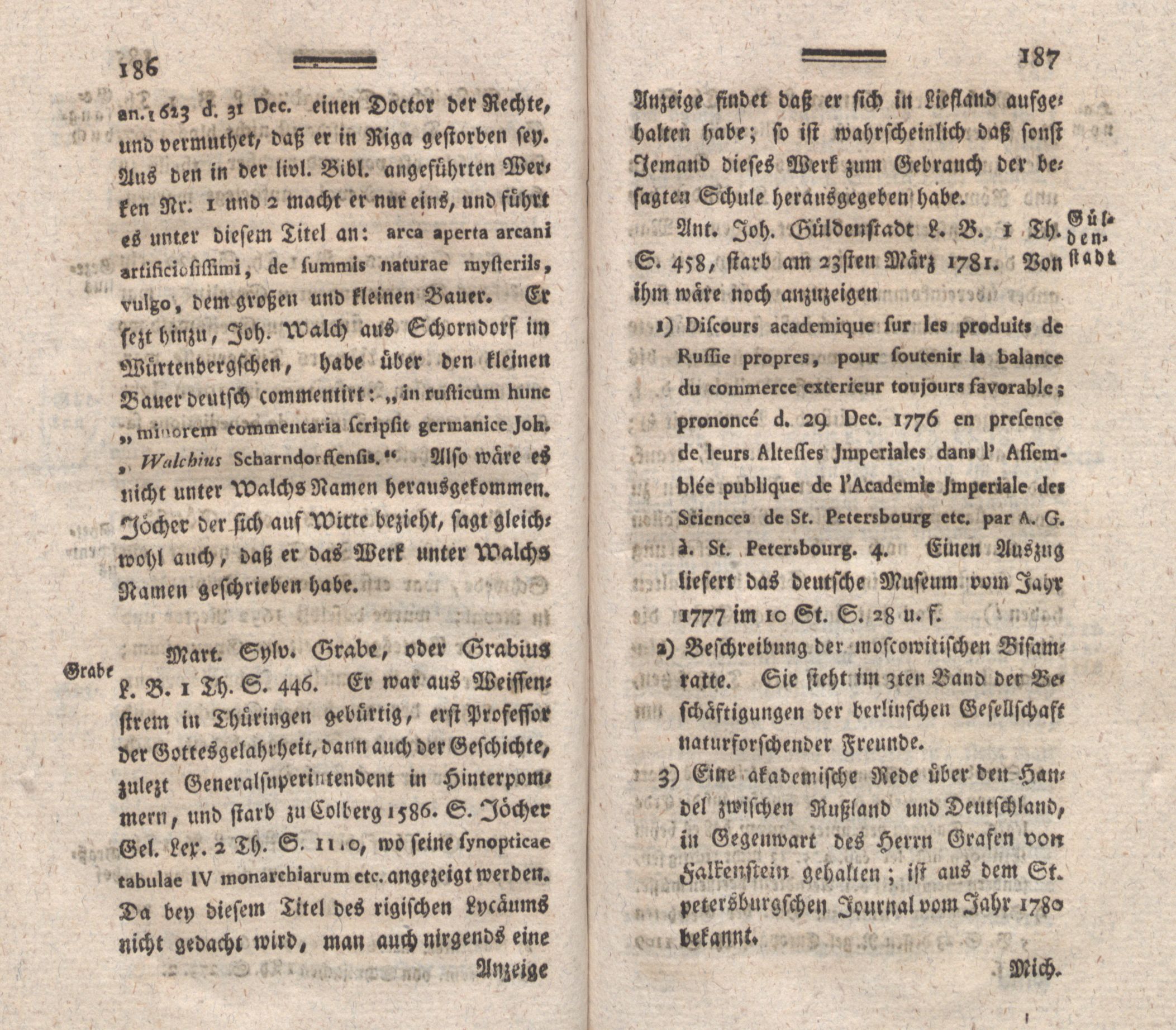 Nordische Miscellaneen [04] (1782) | 95. (186-187) Põhitekst