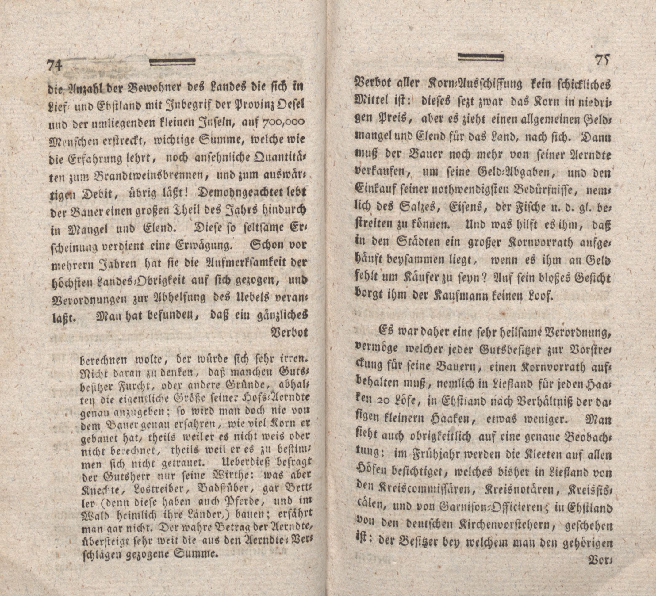 Nordische Miscellaneen [08] (1784) | 38. (74-75) Põhitekst