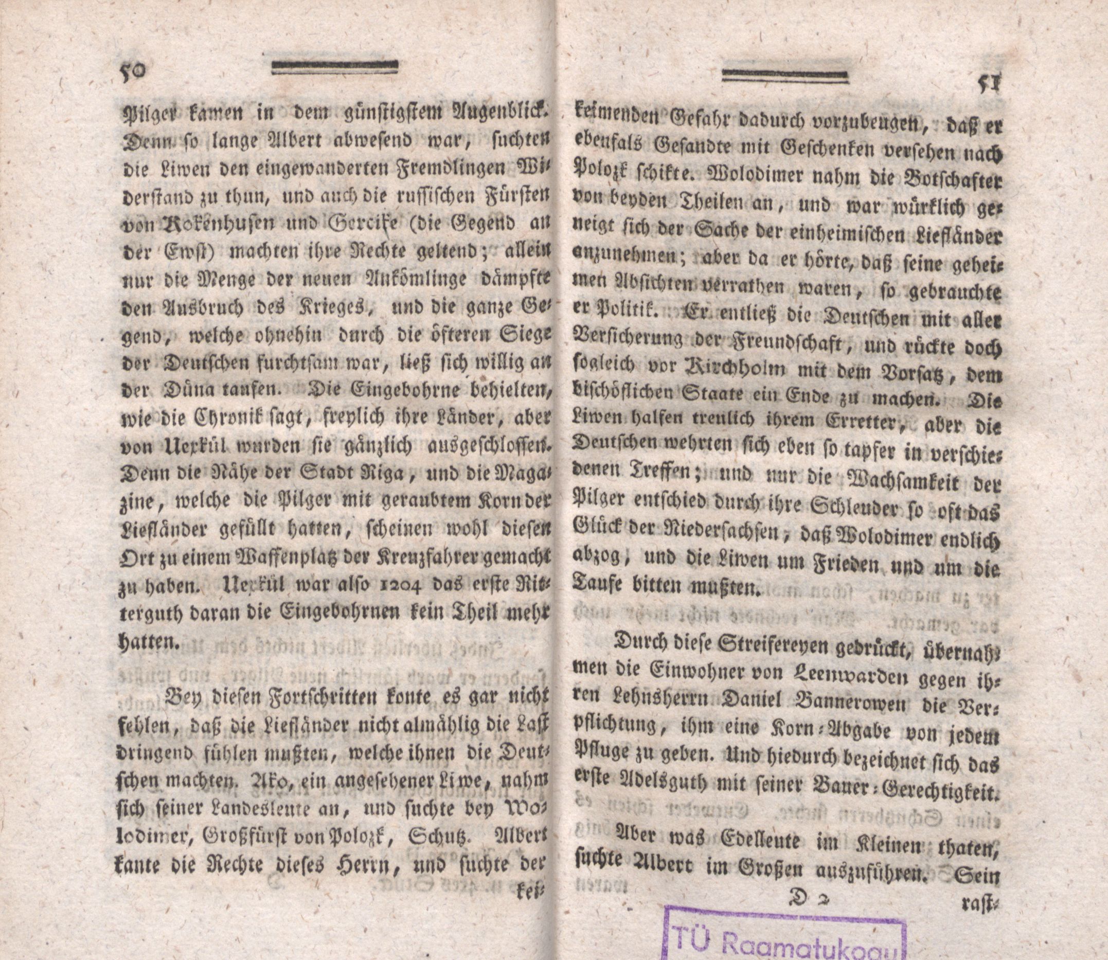 Geschichte von Lief- und Ehstland (1793 – 1797) | 22. (50-51) Põhitekst