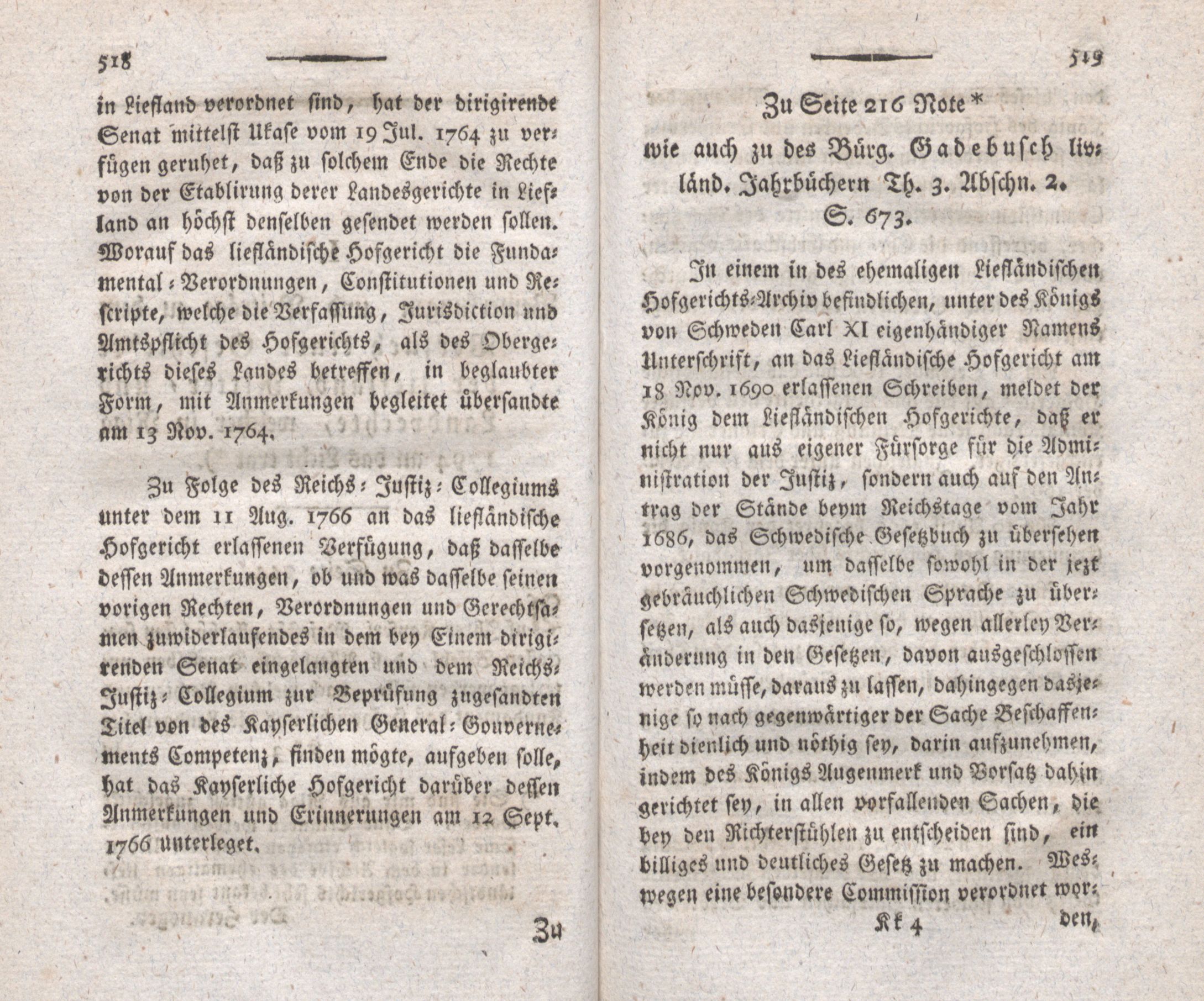 Neue nordische Miscellaneen [11-12] (1795) | 272. (518-519) Põhitekst