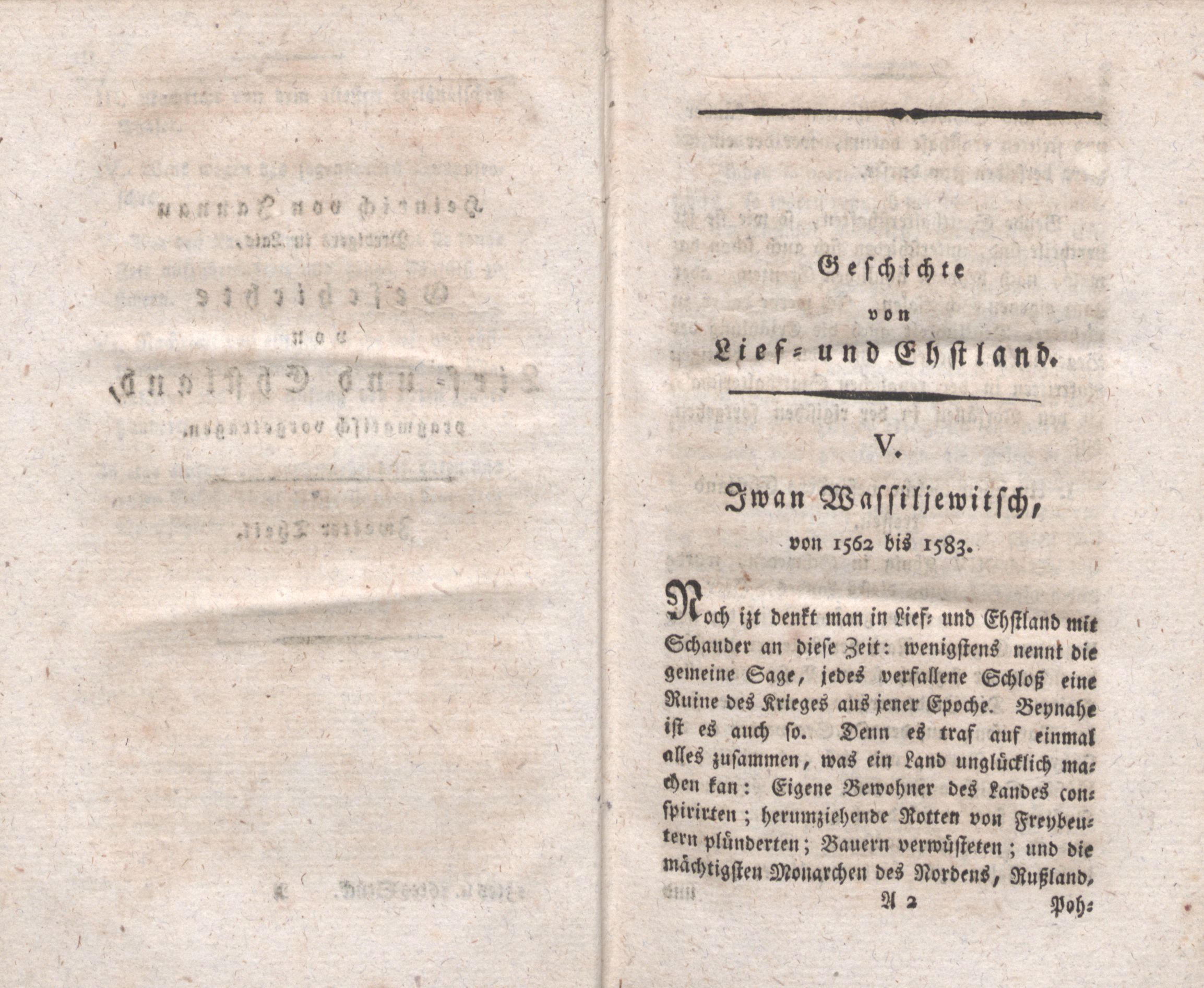 Geschichte von Lief- und Ehstland [2] (1797) | 2. (3) Haupttext
