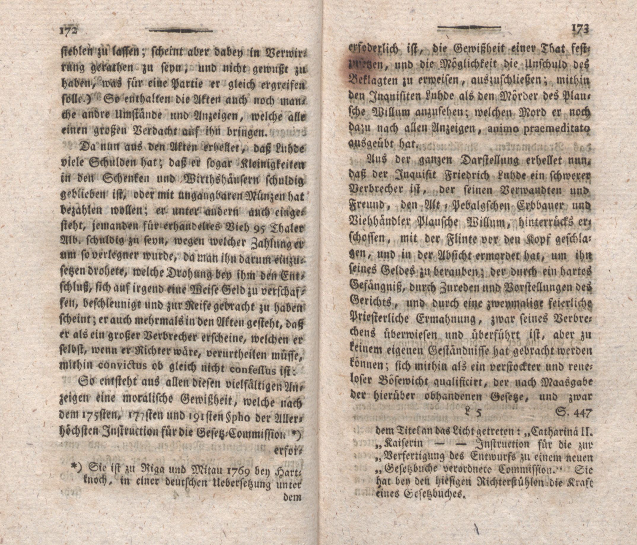 Neue nordische Miscellaneen [18] (1798) | 86. (172-173) Main body of text