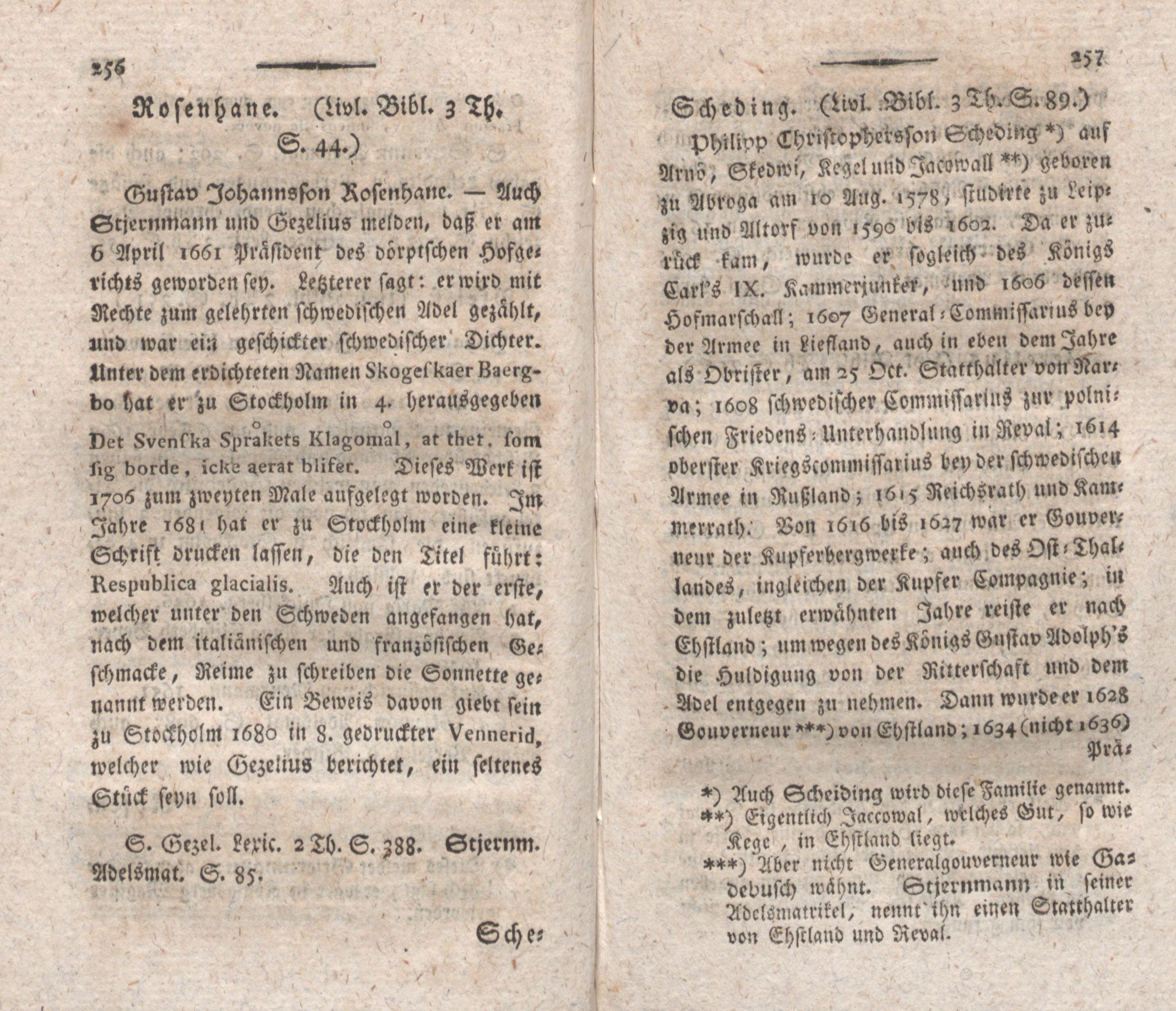 Neue nordische Miscellaneen [18] (1798) | 128. (256-257) Põhitekst