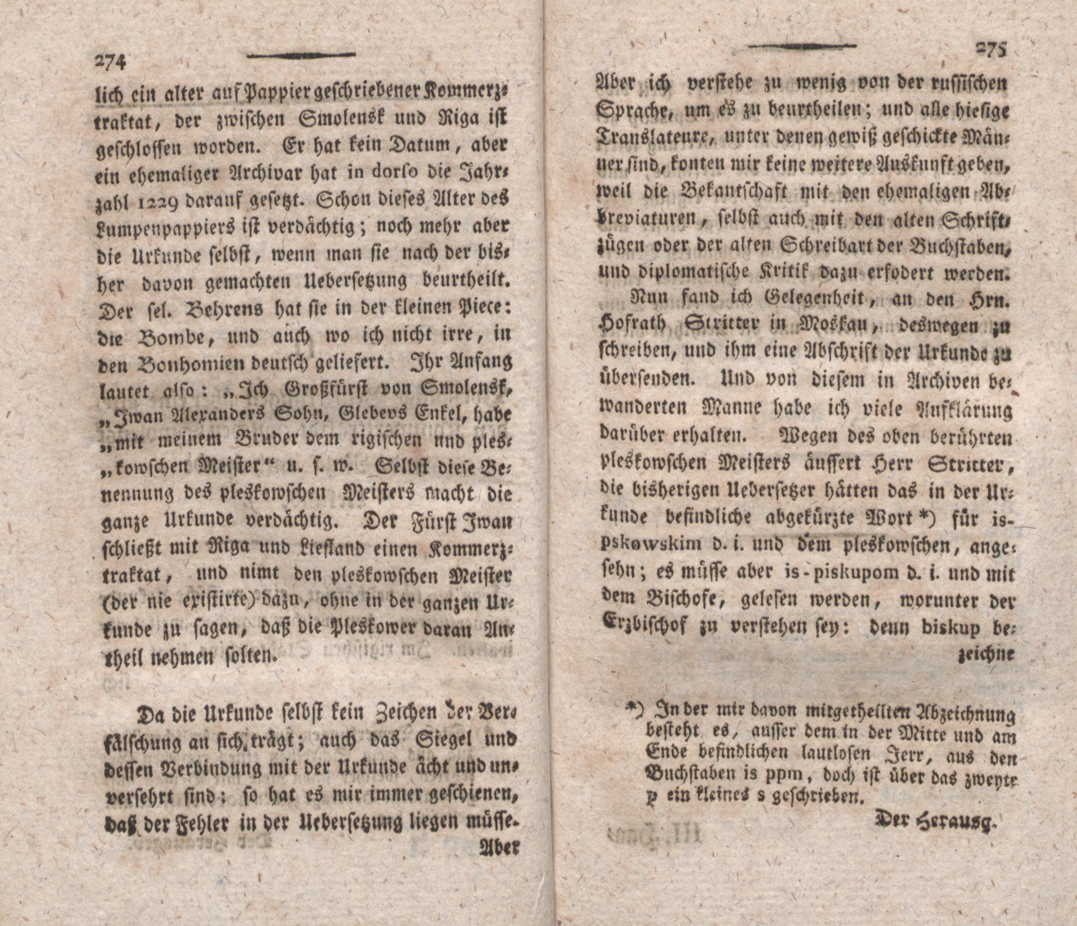 Neue nordische Miscellaneen [18] (1798) | 137. (274-275) Põhitekst